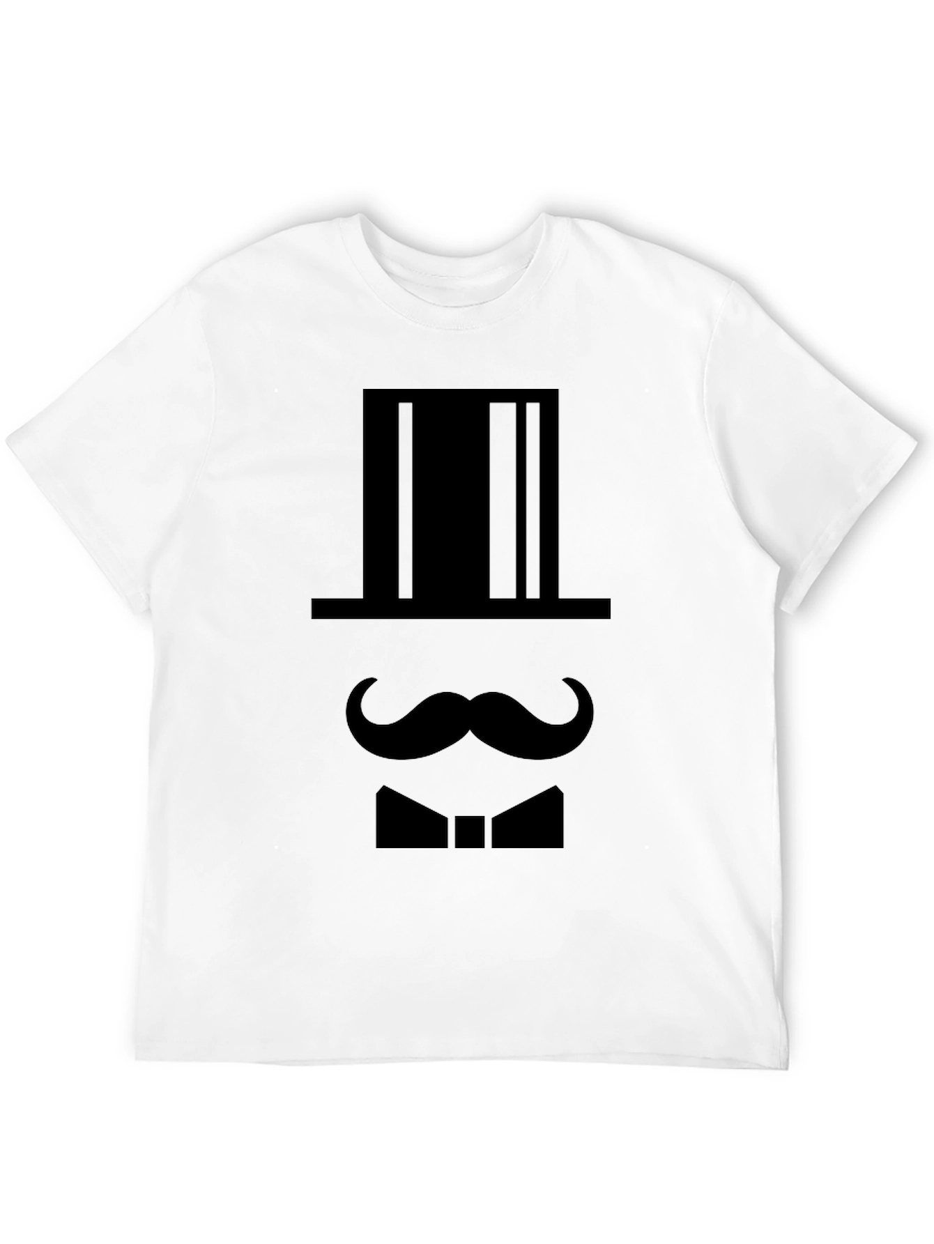 Gentleman Silhouette Graphic T-Shirt - Black