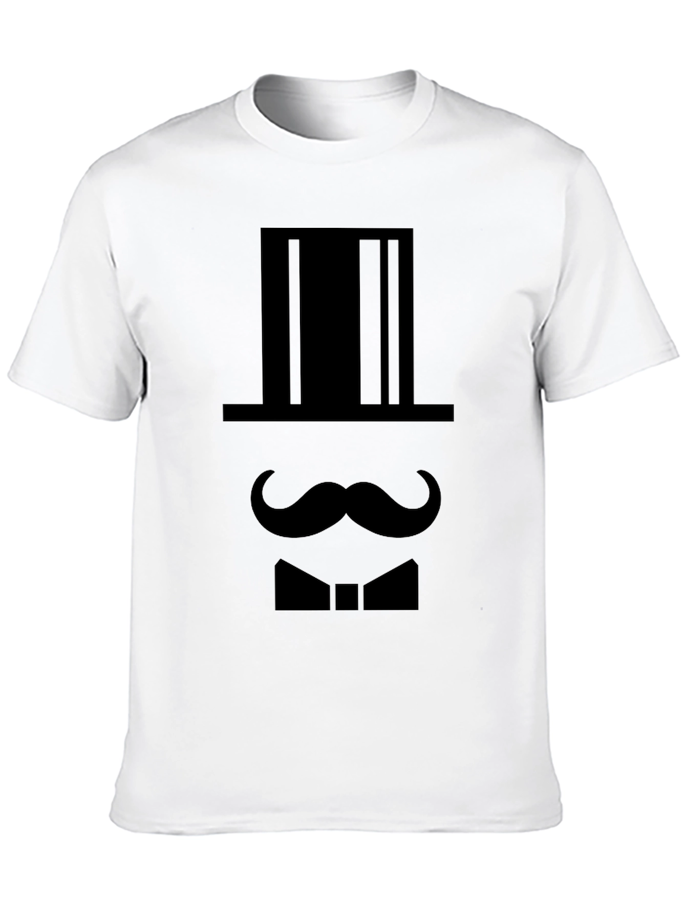 Gentleman Silhouette Graphic T-Shirt - Black