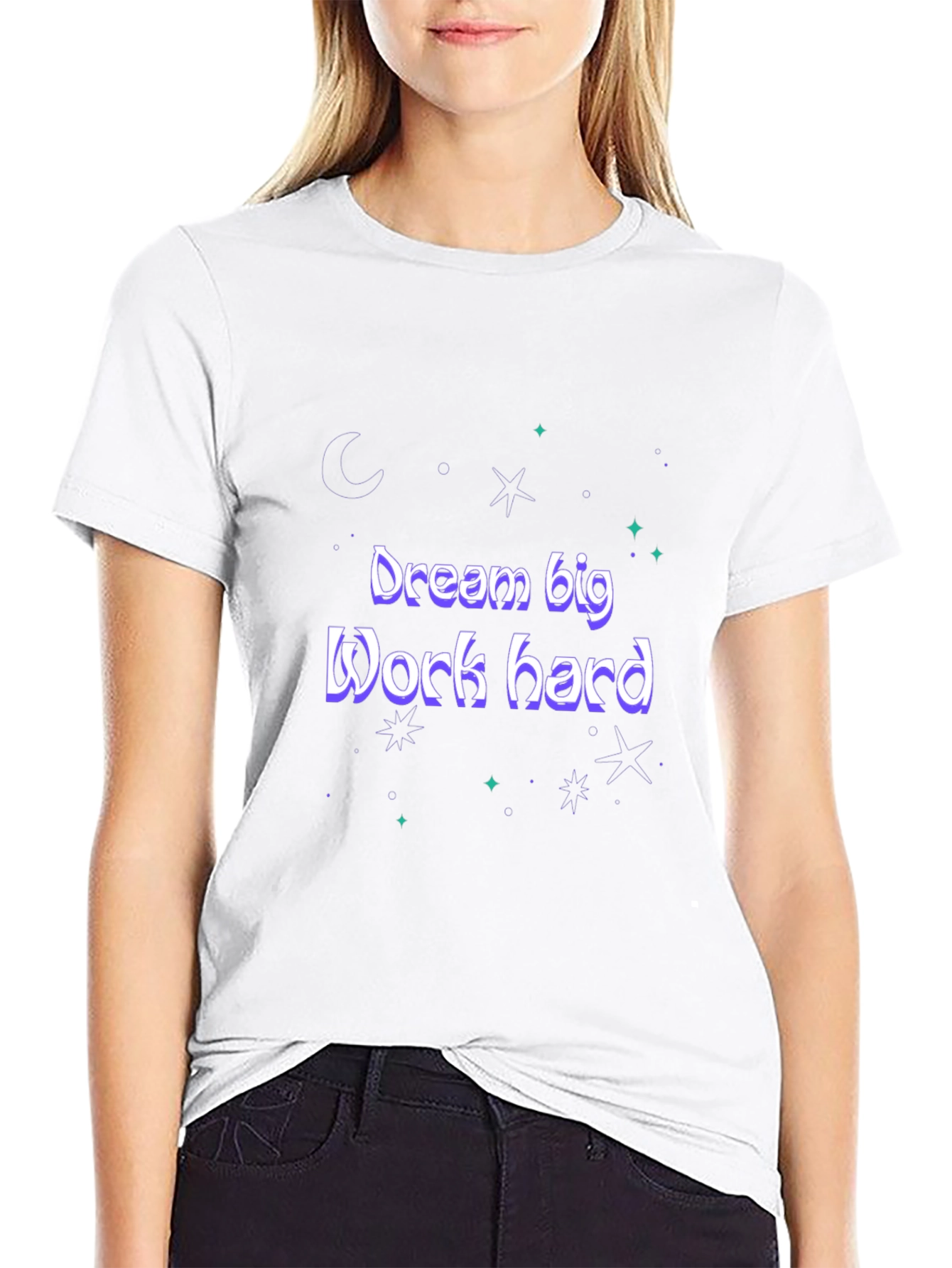 Dream Big Work Hard Graphic Tee