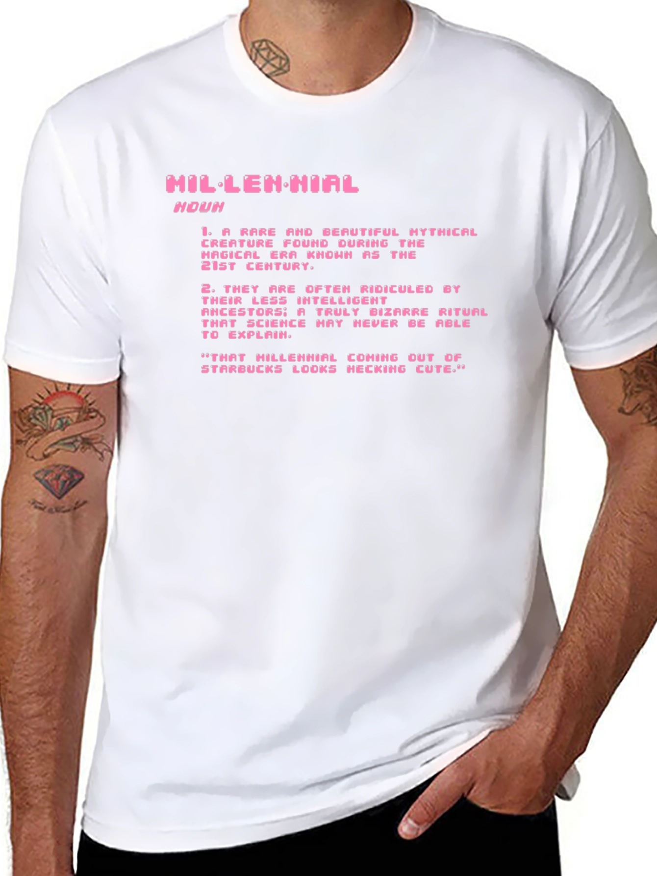 Millennial Definition Graphic Tee - Black