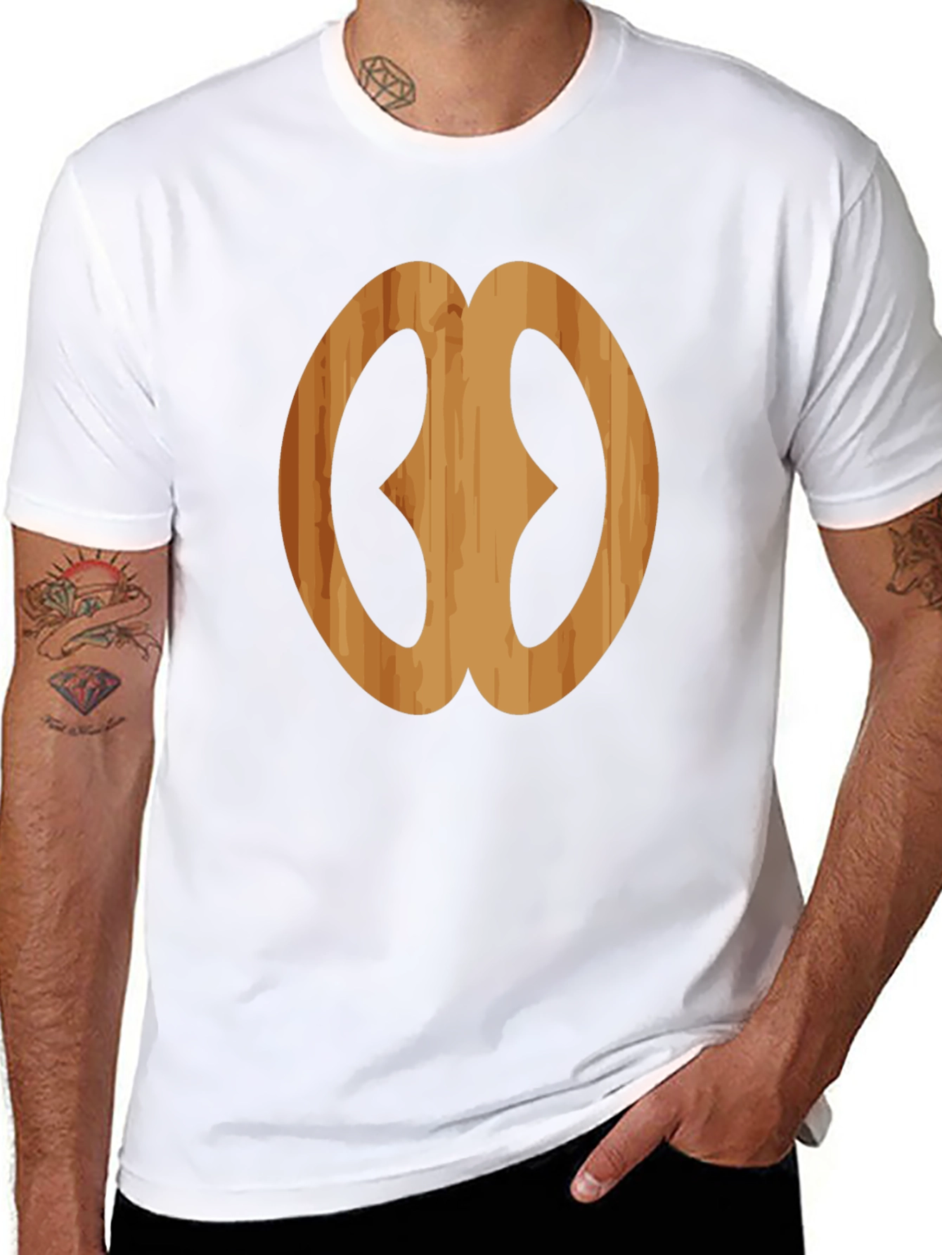 Wooden Adinkra Symbol Black T-Shirt