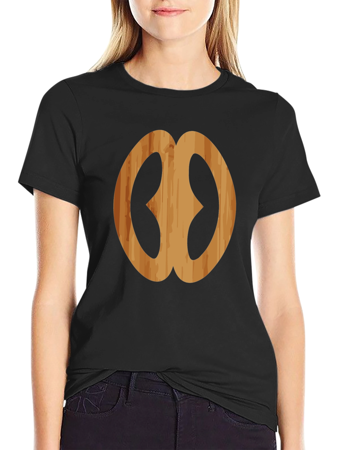 Wooden Adinkra Symbol Black T-Shirt