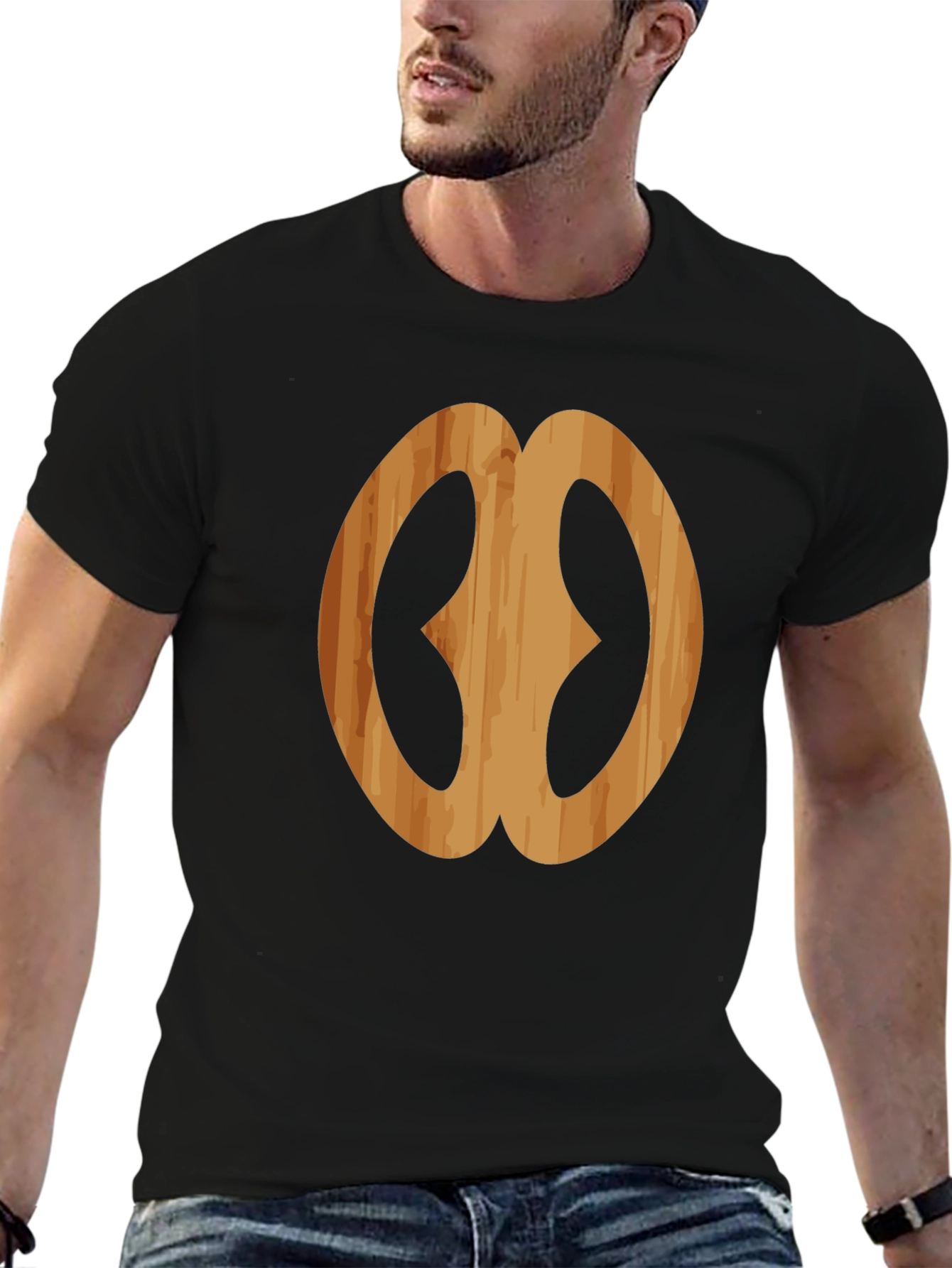 Wooden Adinkra Symbol Black T-Shirt