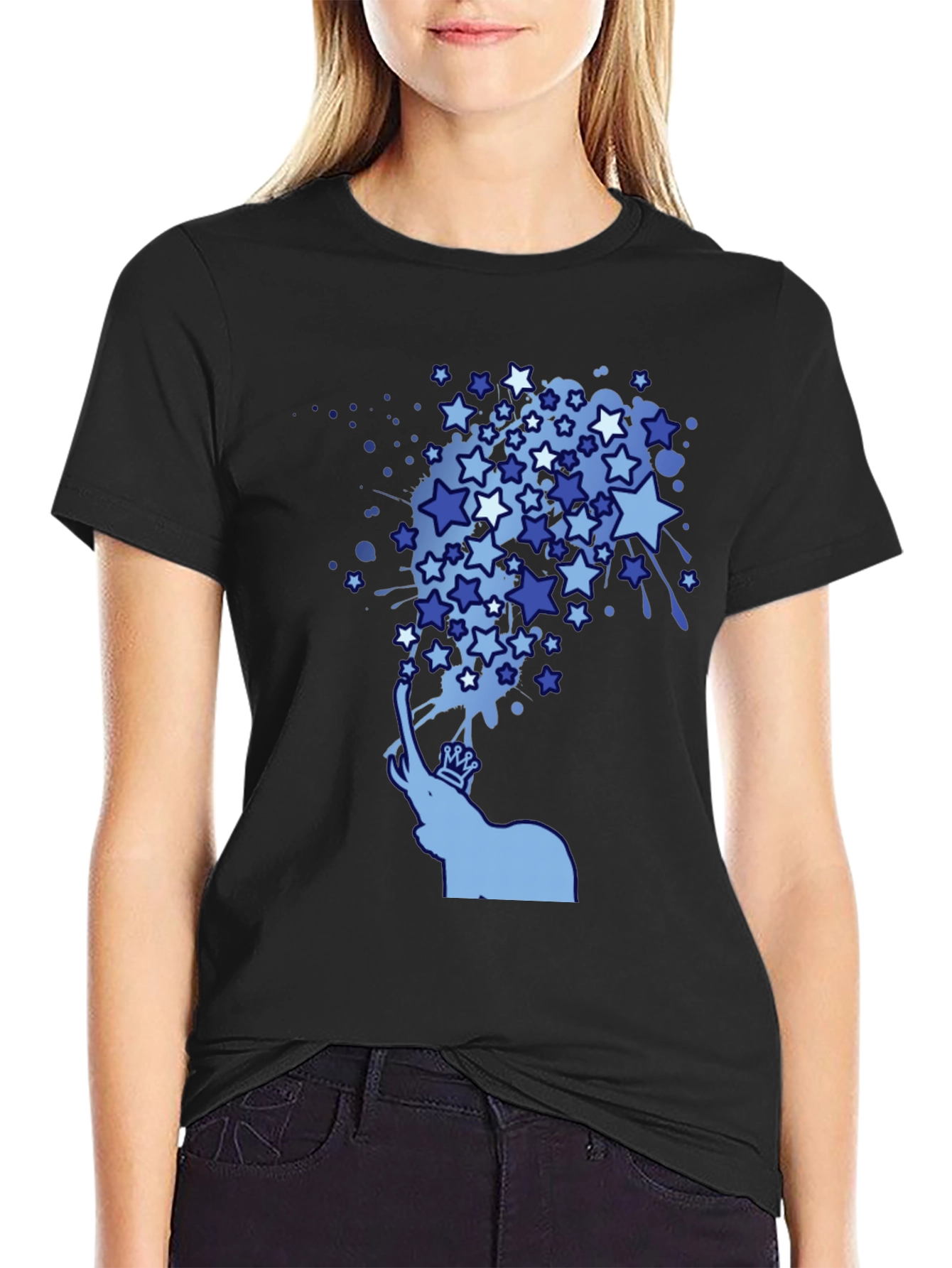 Elephant Starburst Tee - Unique Graphic Design