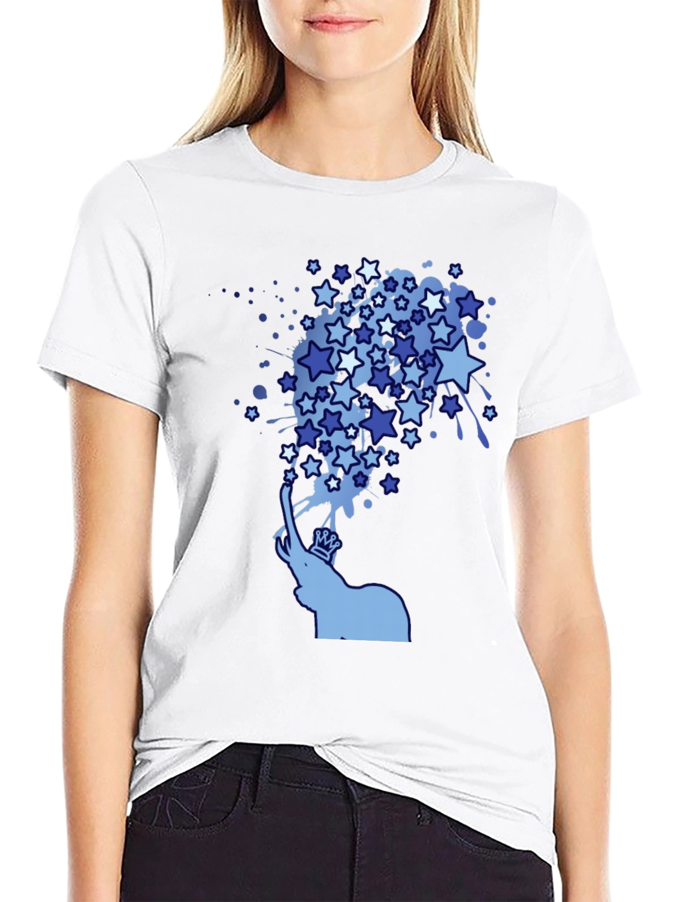 Elephant Starburst Tee - Unique Graphic Design