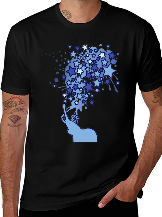 Elephant Starburst Tee - Unique Graphic Design