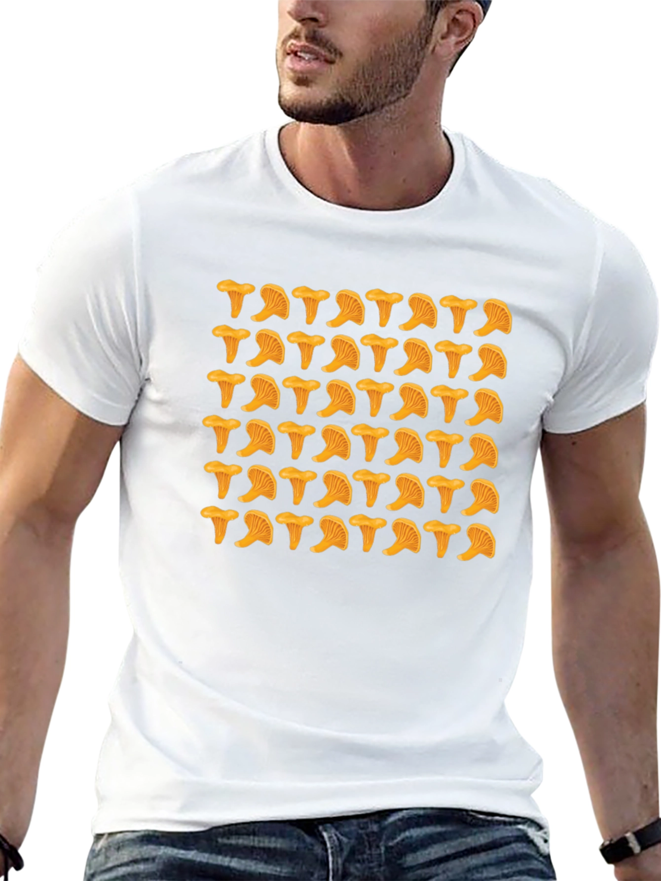 Mushroom Pattern T-Shirt - Fun Graphic Tee