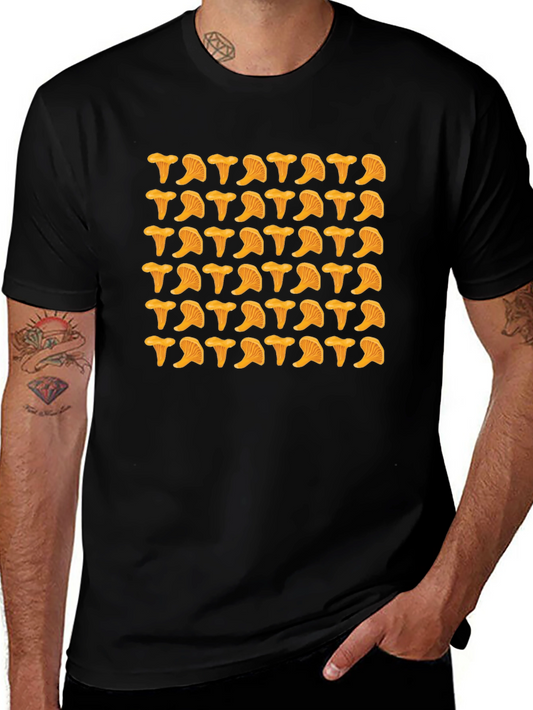 Mushroom Pattern T-Shirt - Fun Graphic Tee