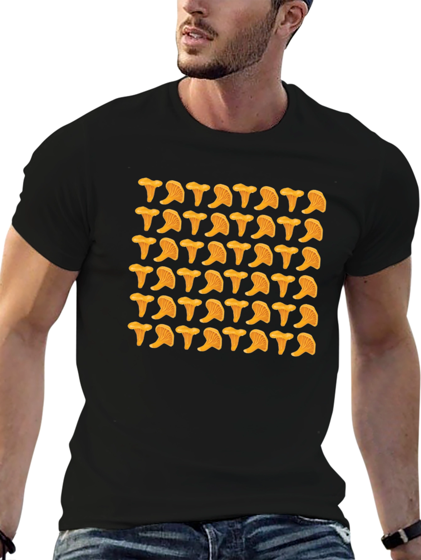 Mushroom Pattern T-Shirt - Fun Graphic Tee