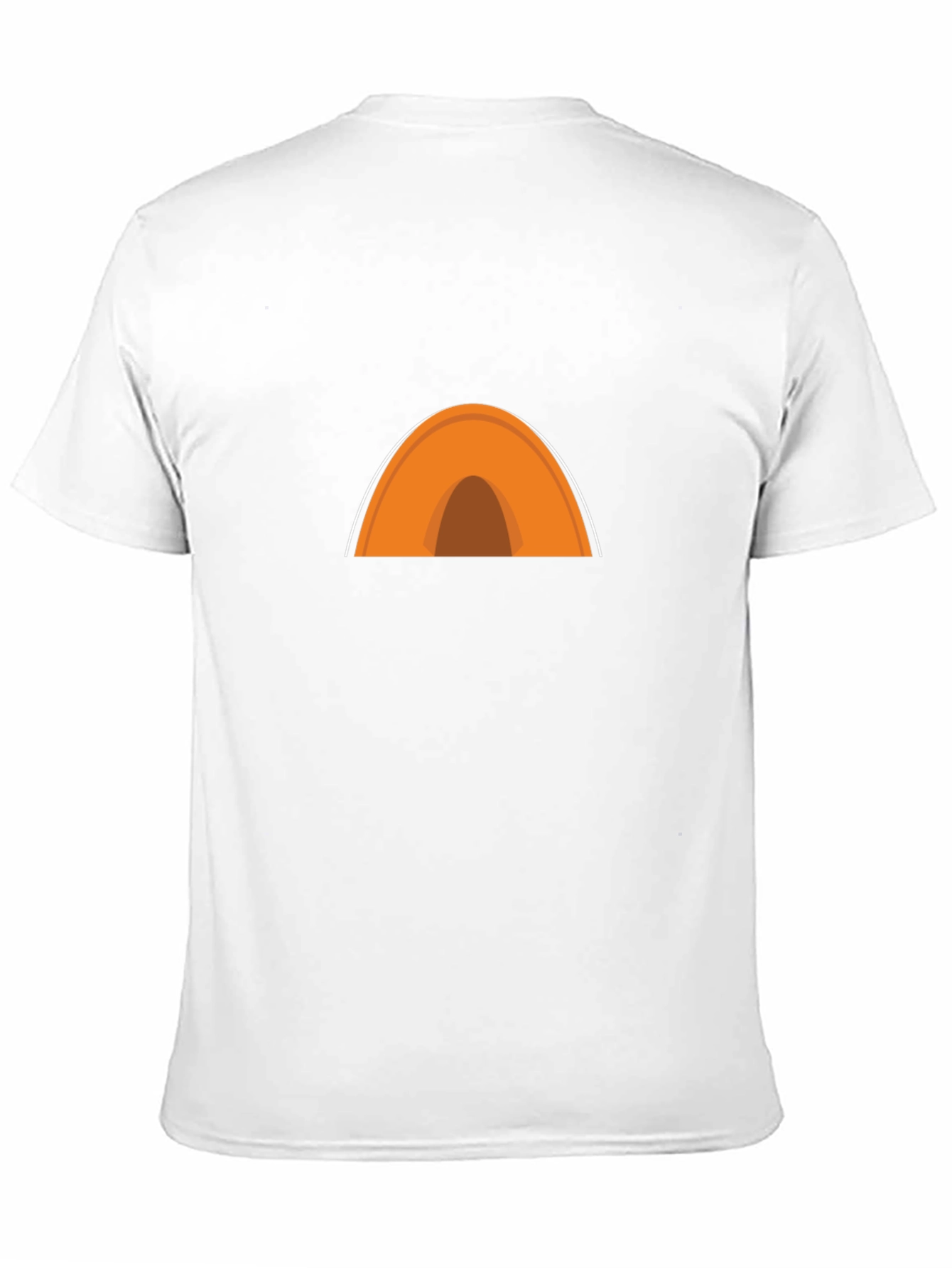 Orange Tent Graphic Black T-Shirt
