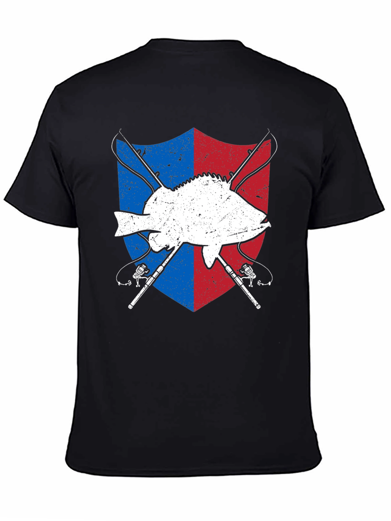 Fishing Shield Graphic T-Shirt