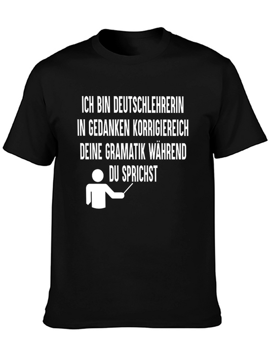 German Teacher T-Shirt - Grammar Correction Design