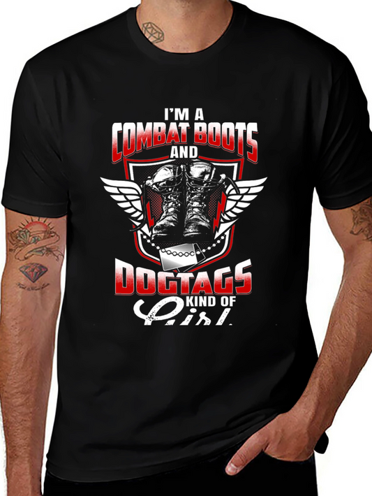 Combat Boots & Dogtags Kind of Girl Tee