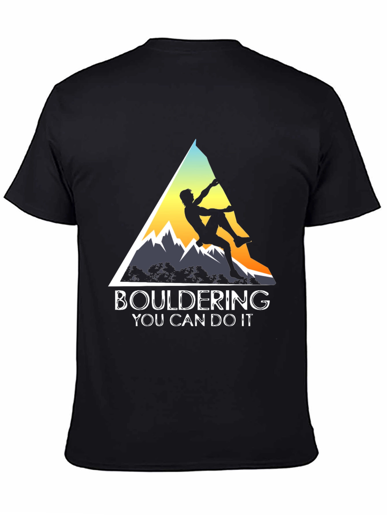 Bouldering You Can Do It Graphic Tee