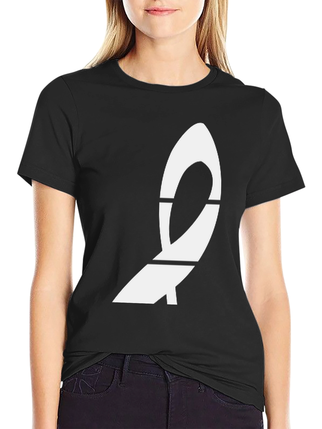 Modern Graphic Black T-Shirt