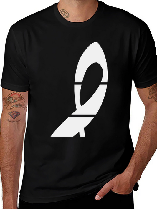 Modern Graphic Black T-Shirt
