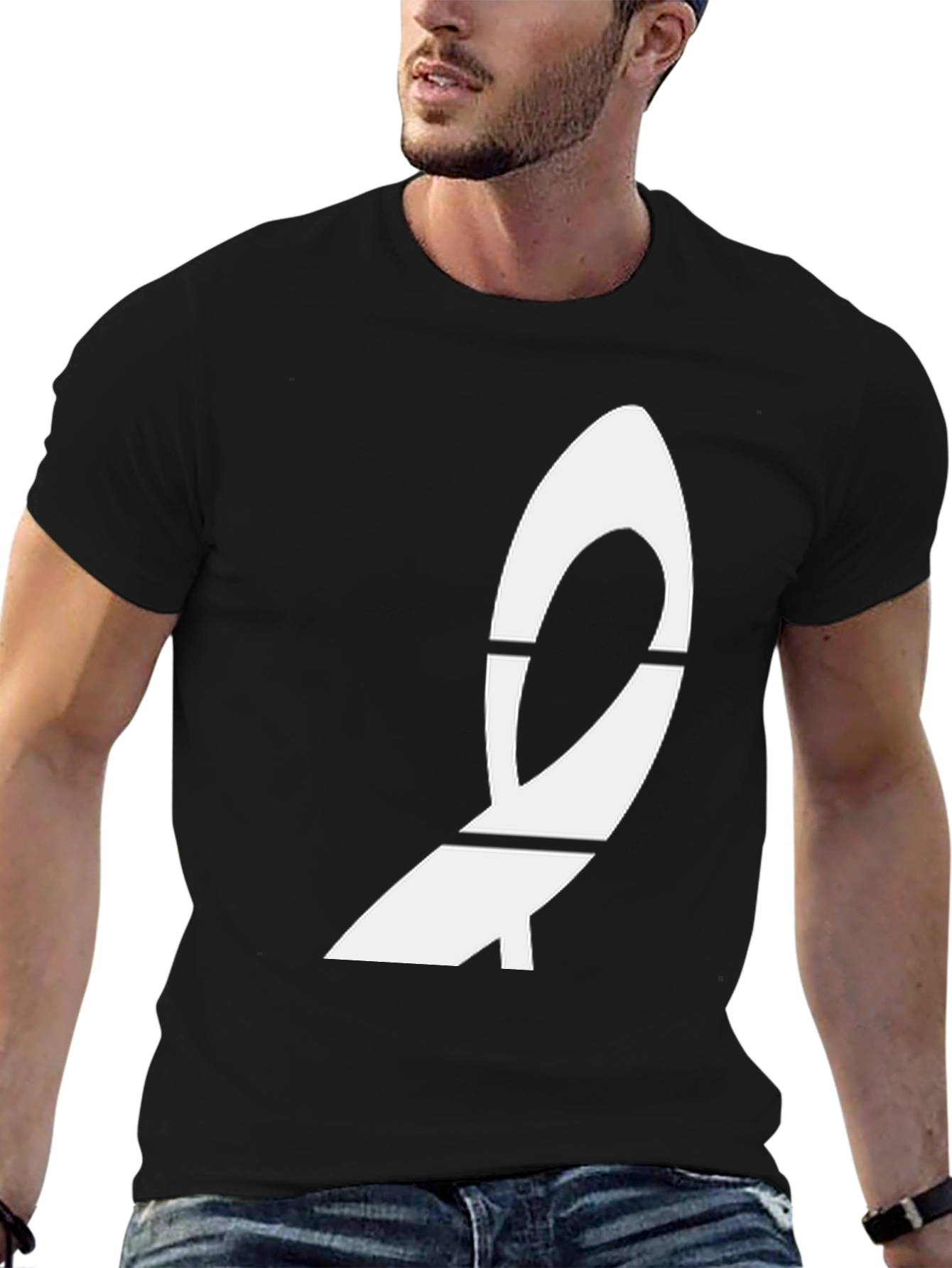 Modern Graphic Black T-Shirt