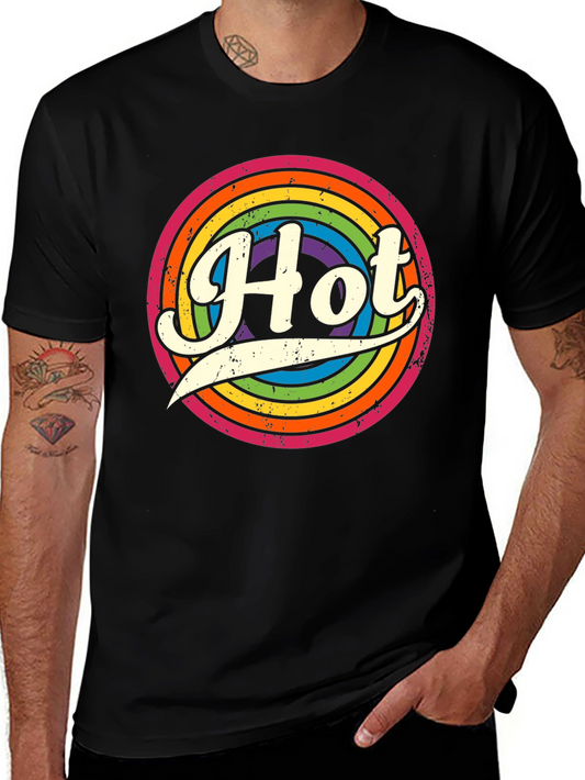Retro Rainbow Hot T-Shirt