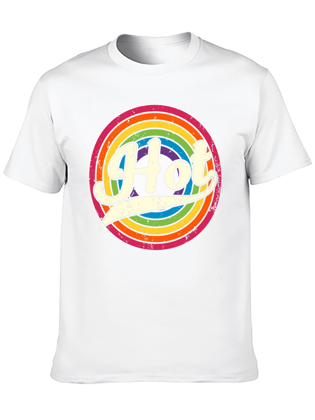 Retro Rainbow Hot T-Shirt
