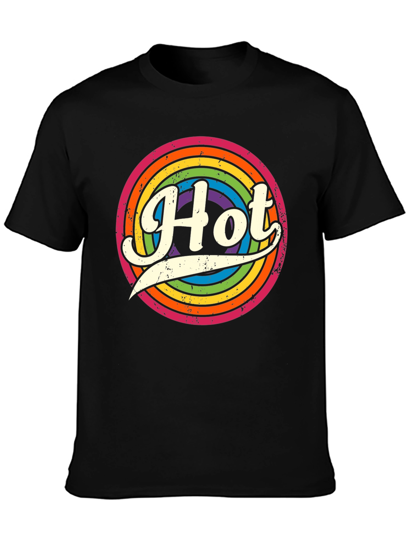 Retro Rainbow Hot T-Shirt