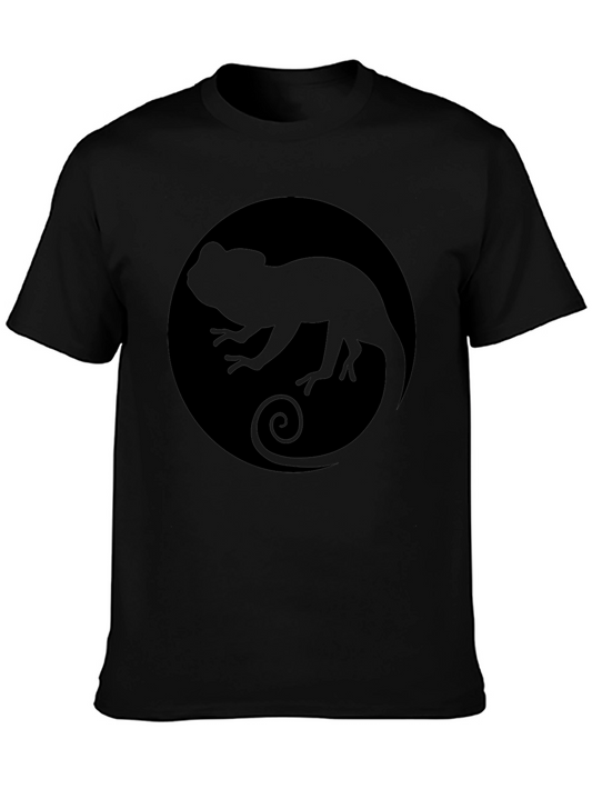 Chameleon Circle Graphic Tee - Black