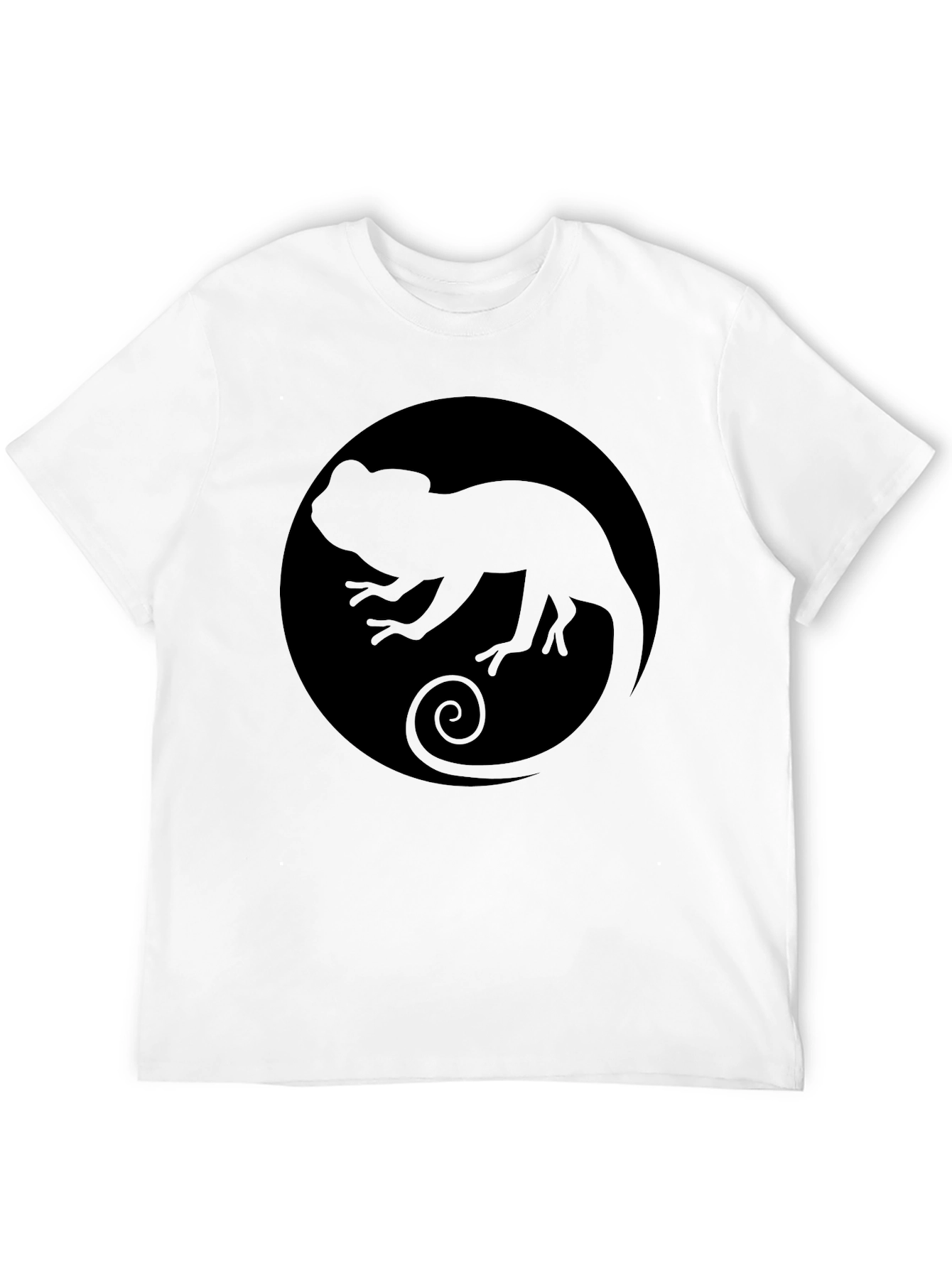 Chameleon Circle Graphic Tee - Black