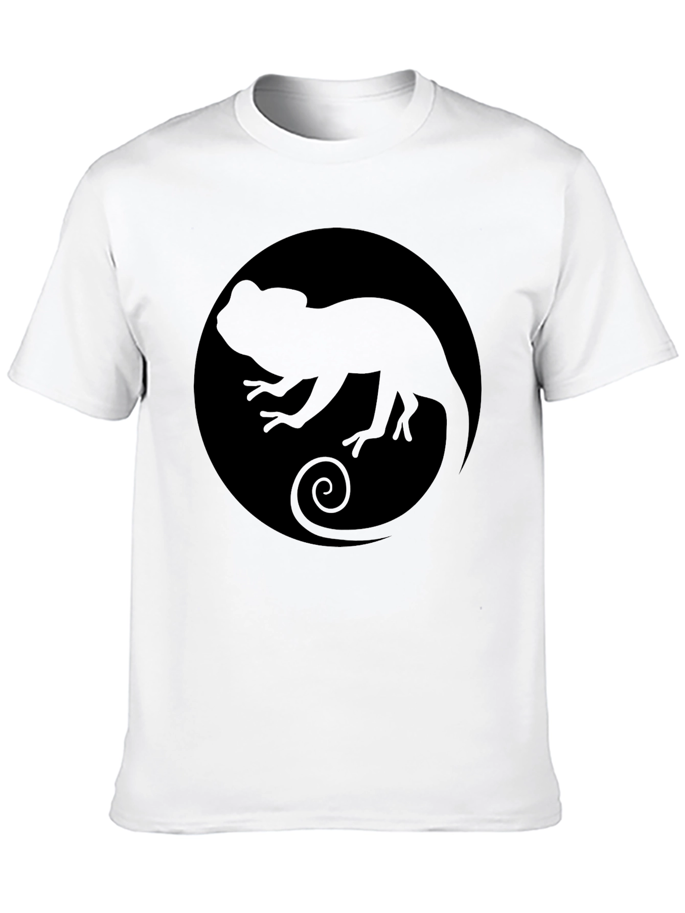 Chameleon Circle Graphic Tee - Black