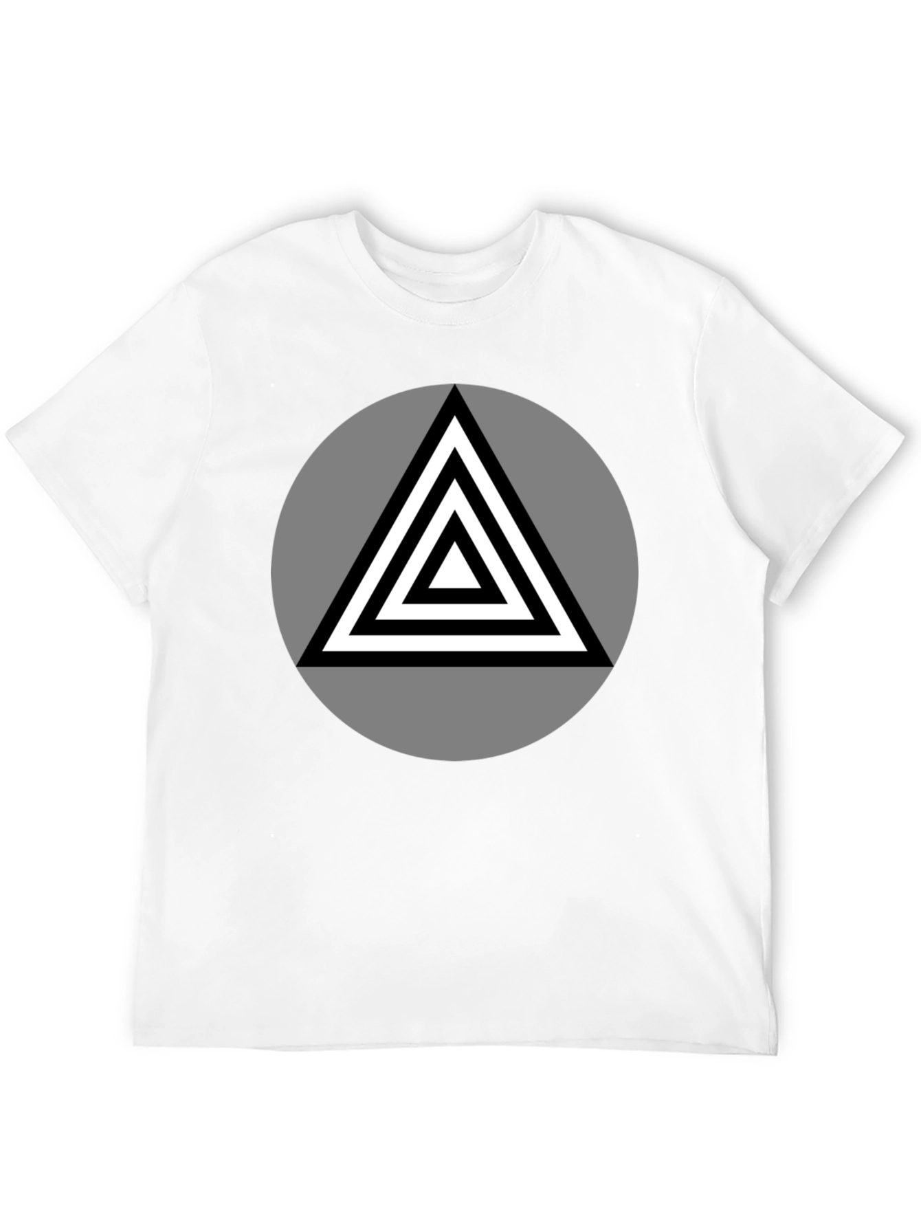 Geometric Triangle Graphic T-Shirt