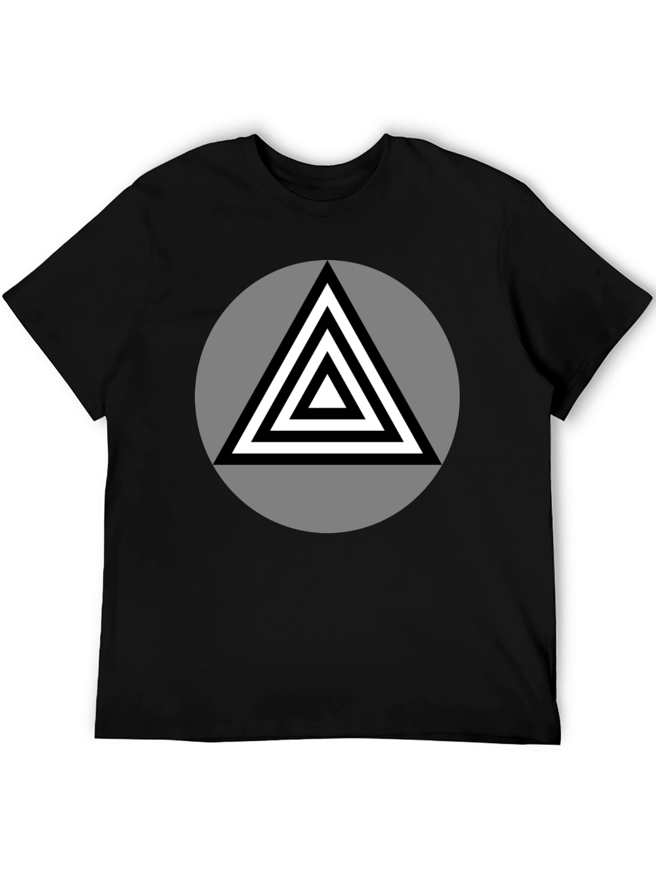 Geometric Triangle Graphic T-Shirt