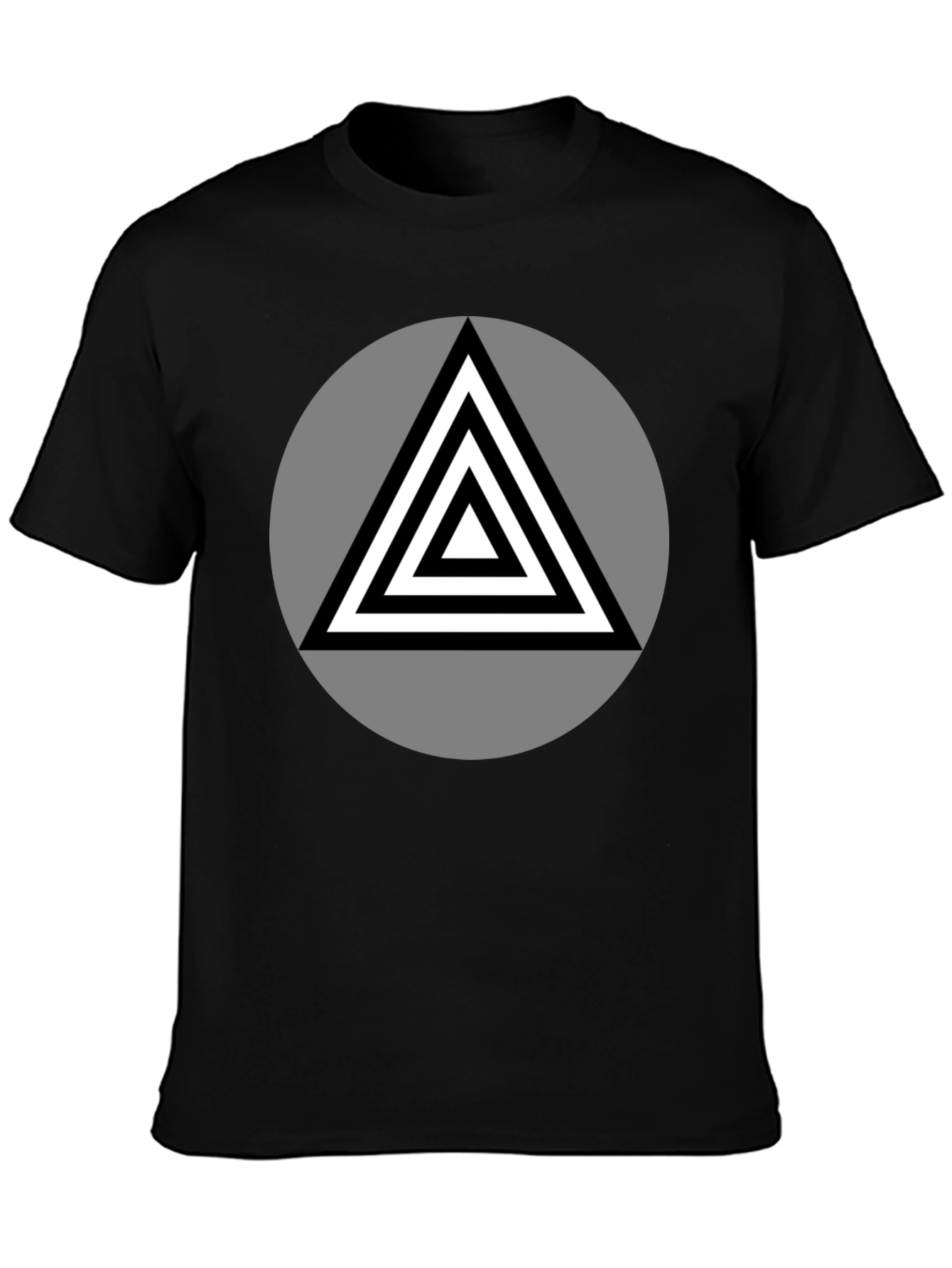 Geometric Triangle Graphic T-Shirt