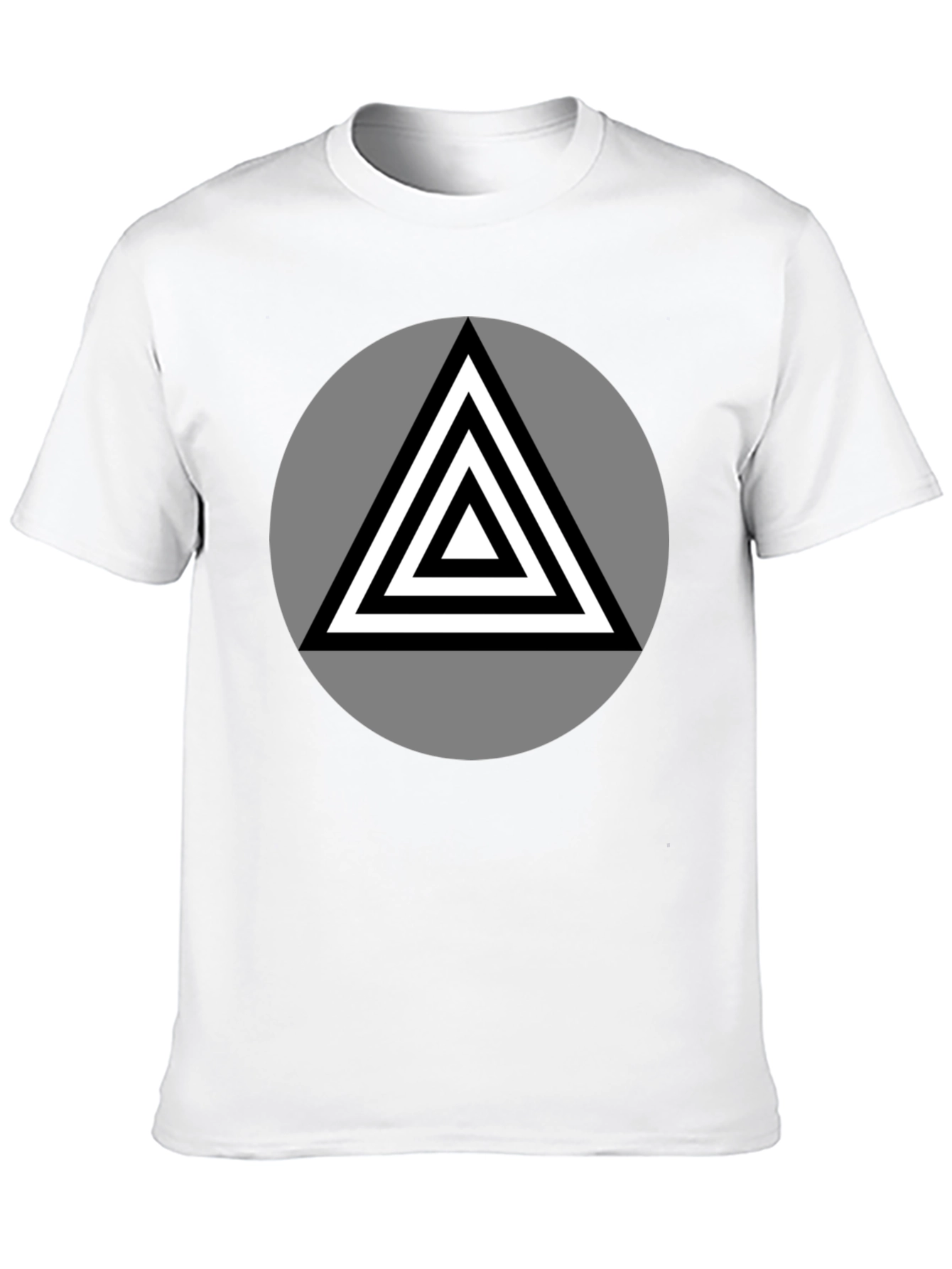 Geometric Triangle Graphic T-Shirt