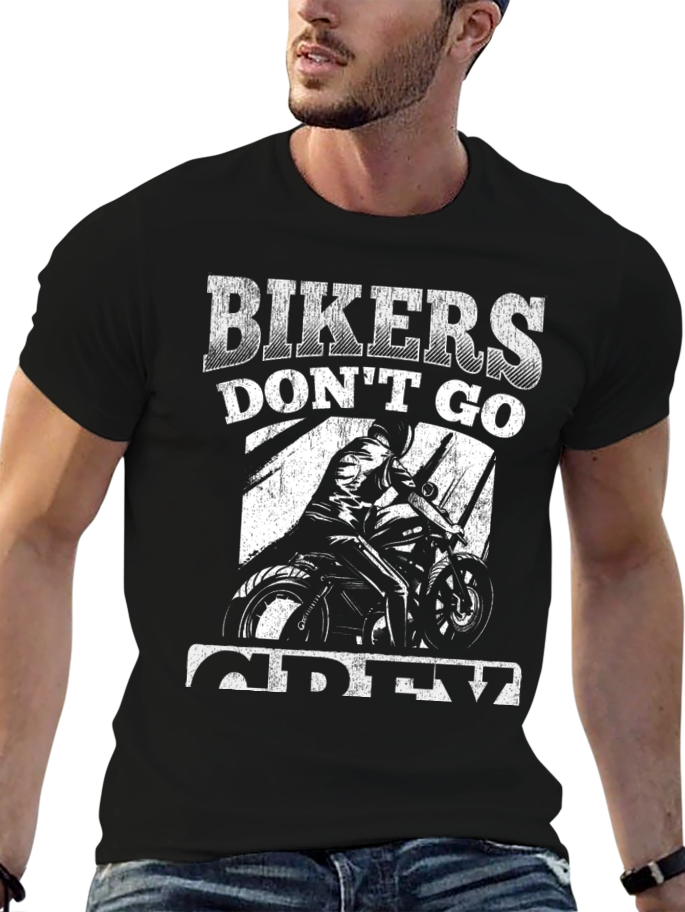 Bikers Dont Go Grey T-Shirt