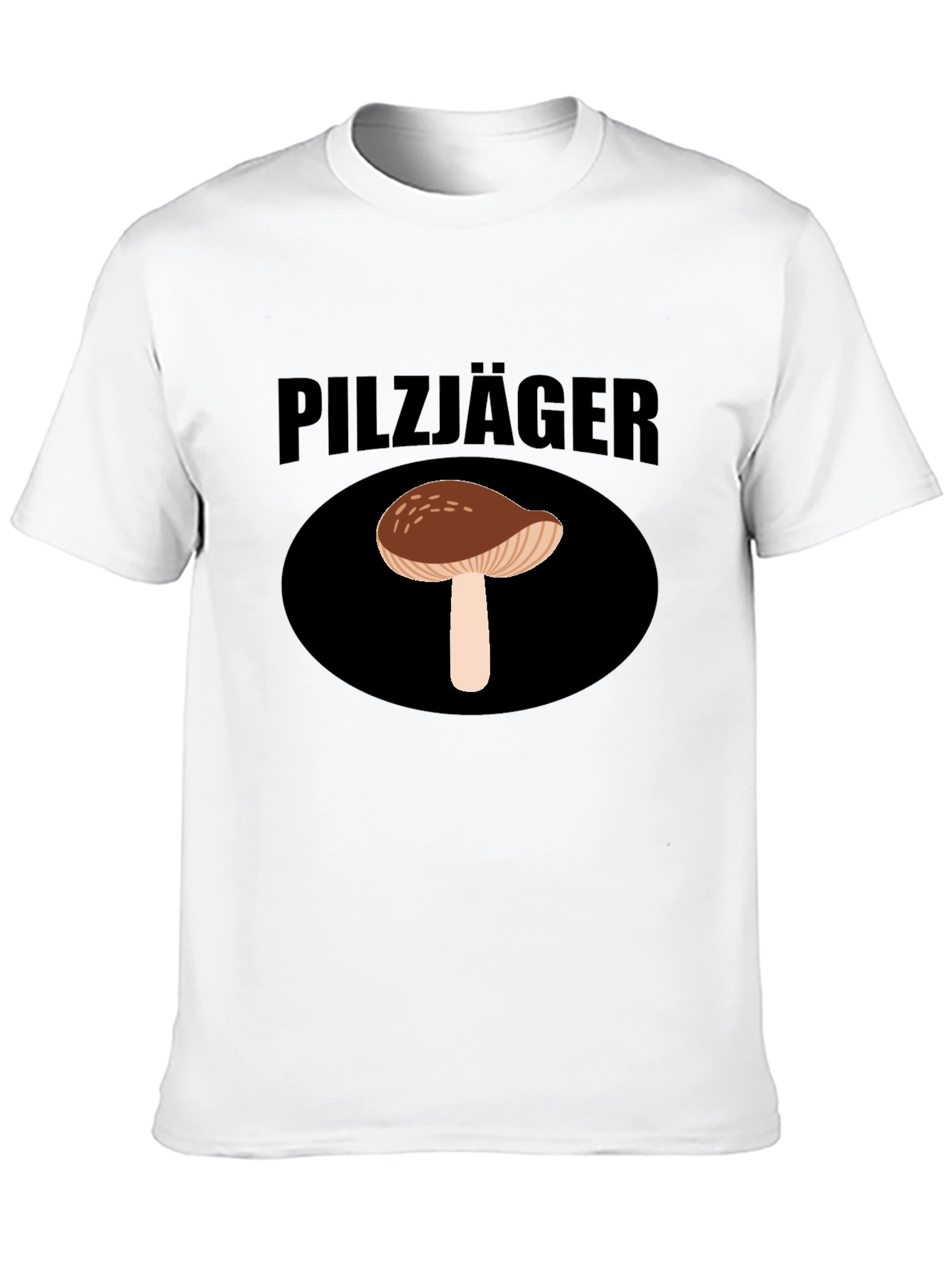 Pilzjäger Mushroom Hunter Graphic Tee - Black