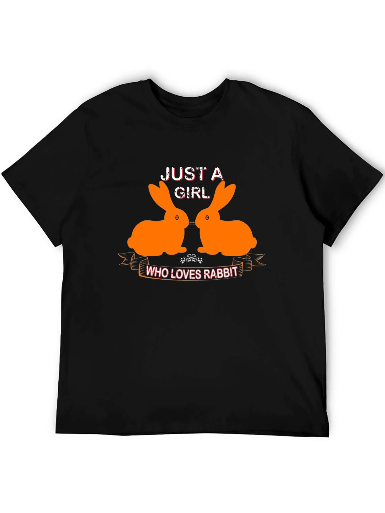 Just A Girl Who Loves Rabbits Graphic T-Shirt
