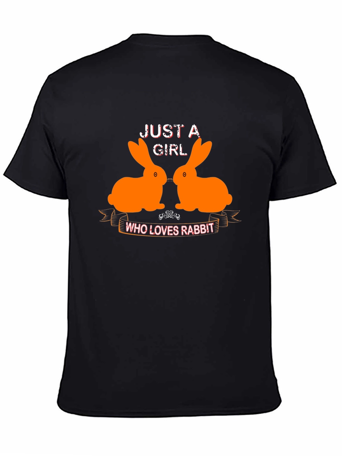 Just A Girl Who Loves Rabbits Graphic T-Shirt