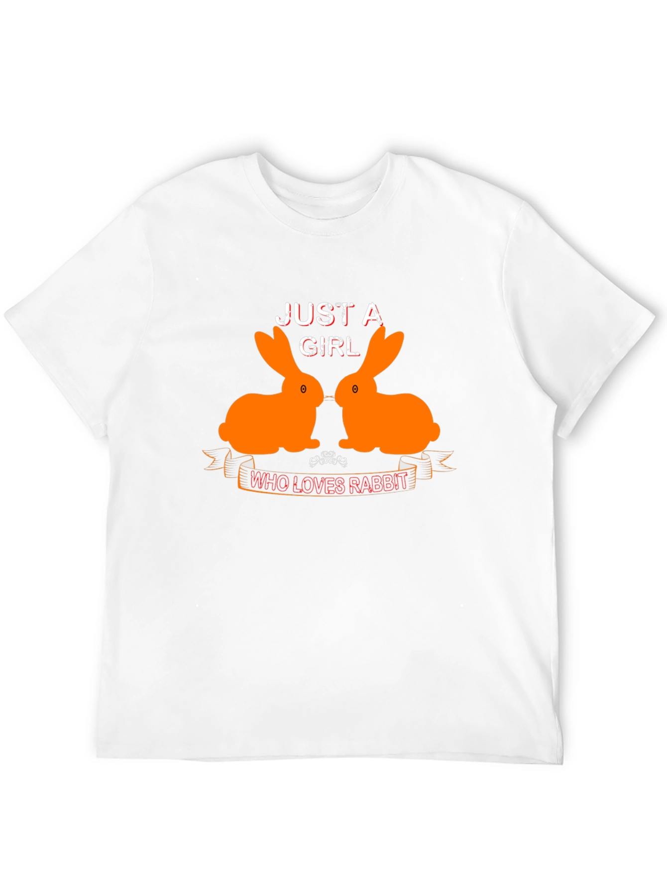 Just A Girl Who Loves Rabbits Graphic T-Shirt