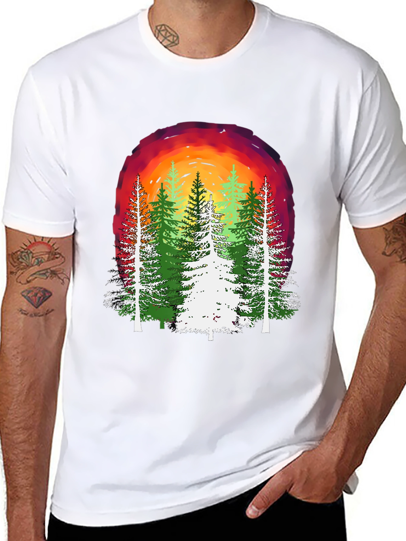 Nature Sunset Graphic T-Shirt