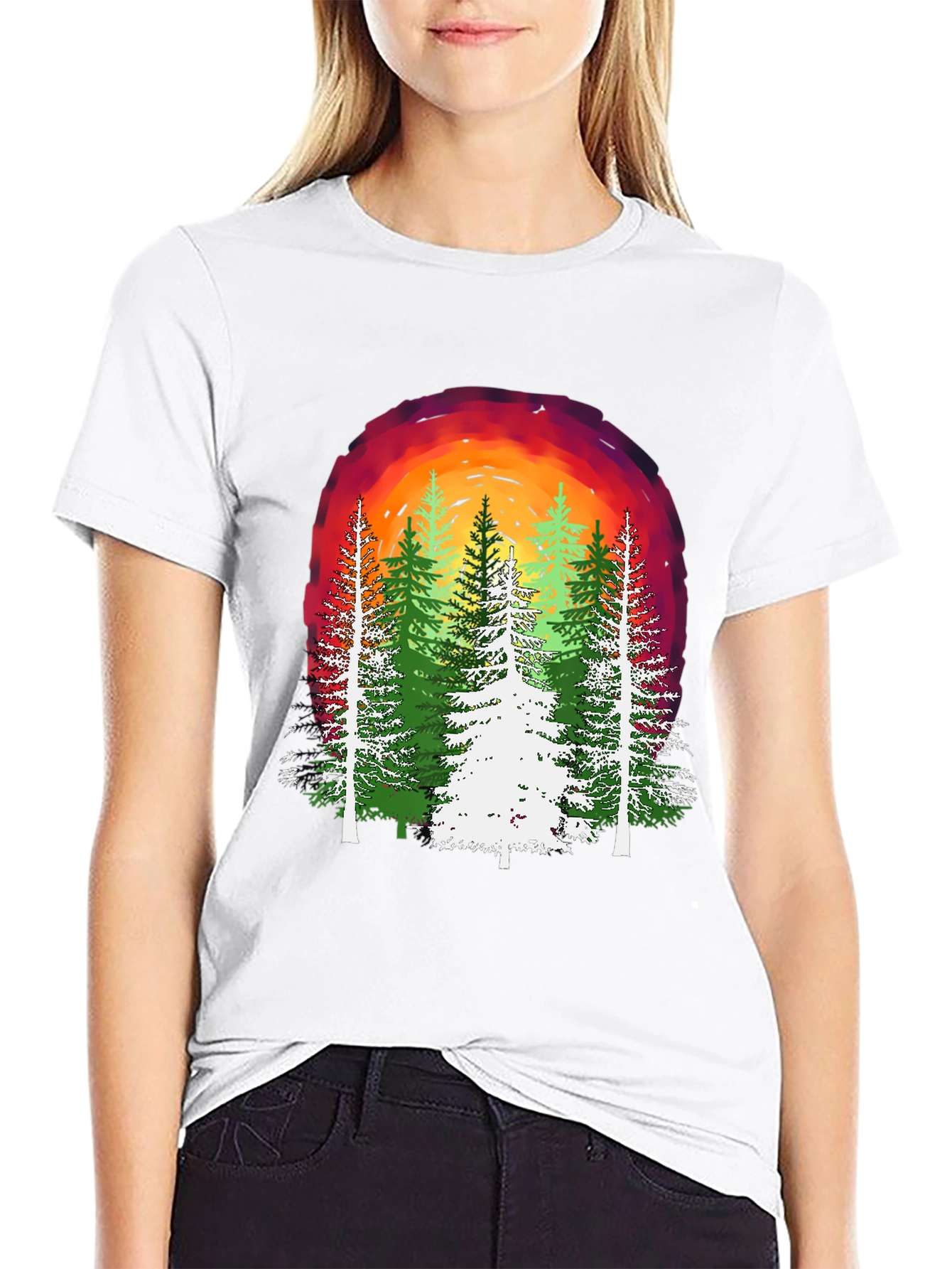 Nature Sunset Graphic T-Shirt