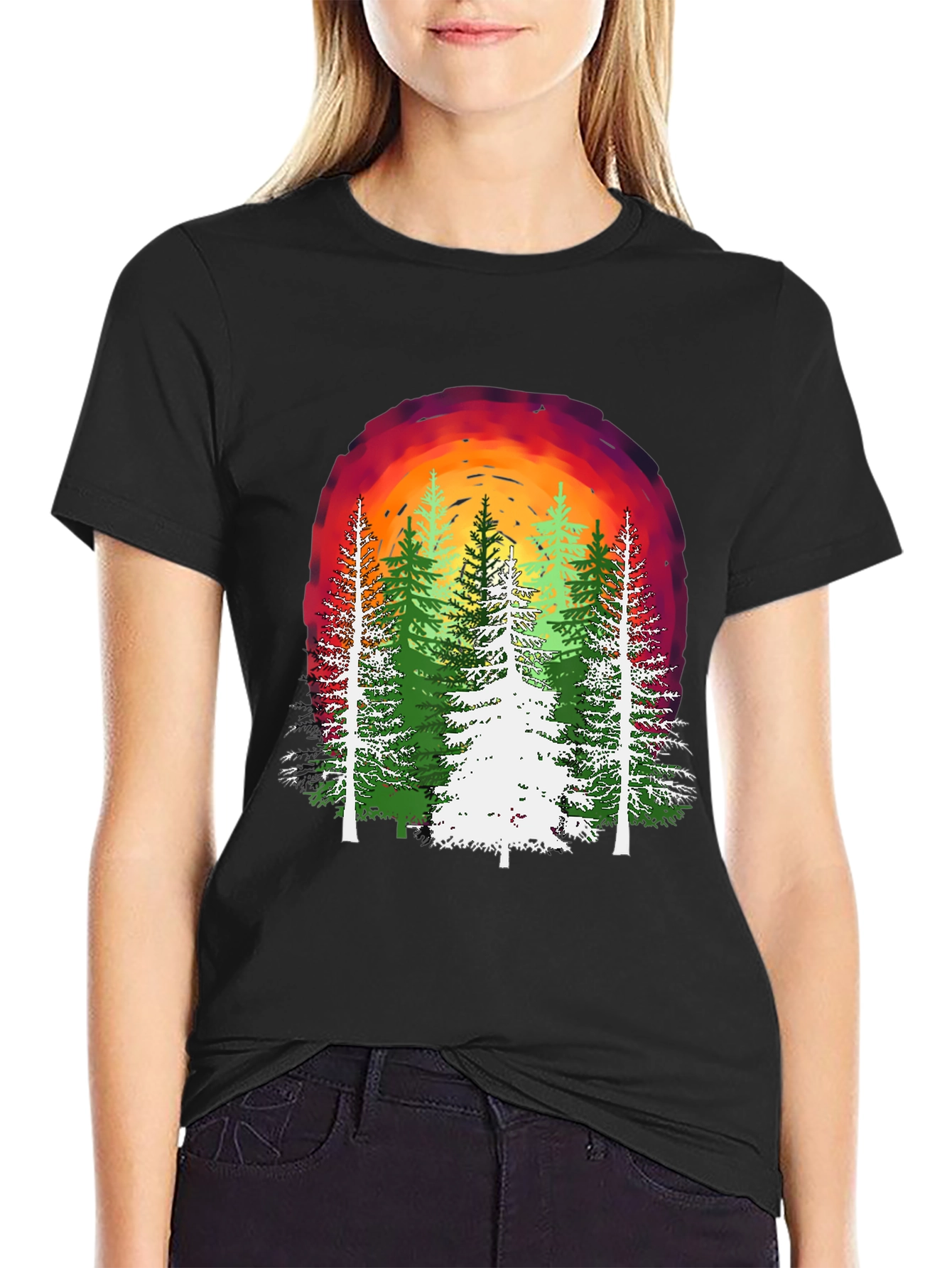 Nature Sunset Graphic T-Shirt