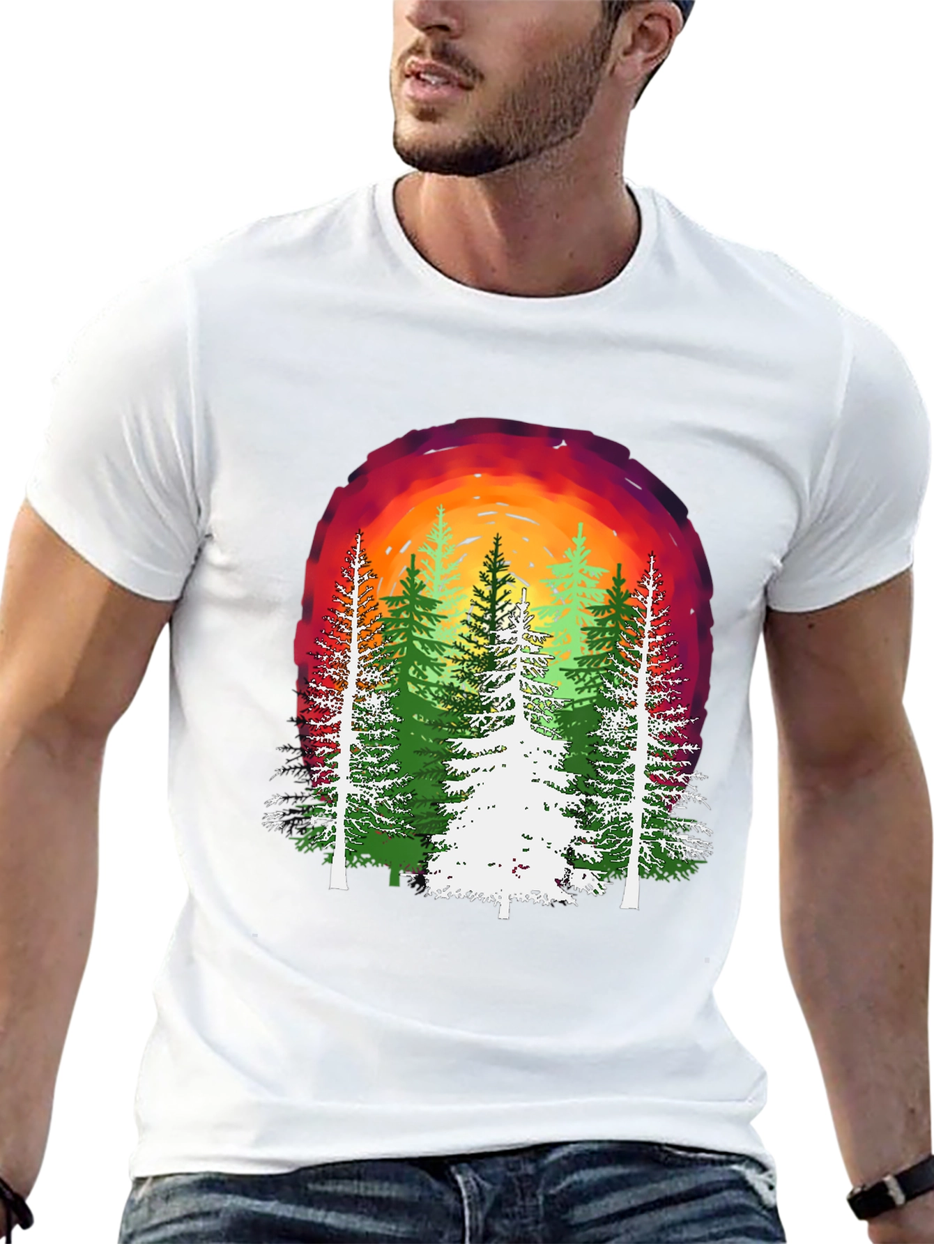 Nature Sunset Graphic T-Shirt
