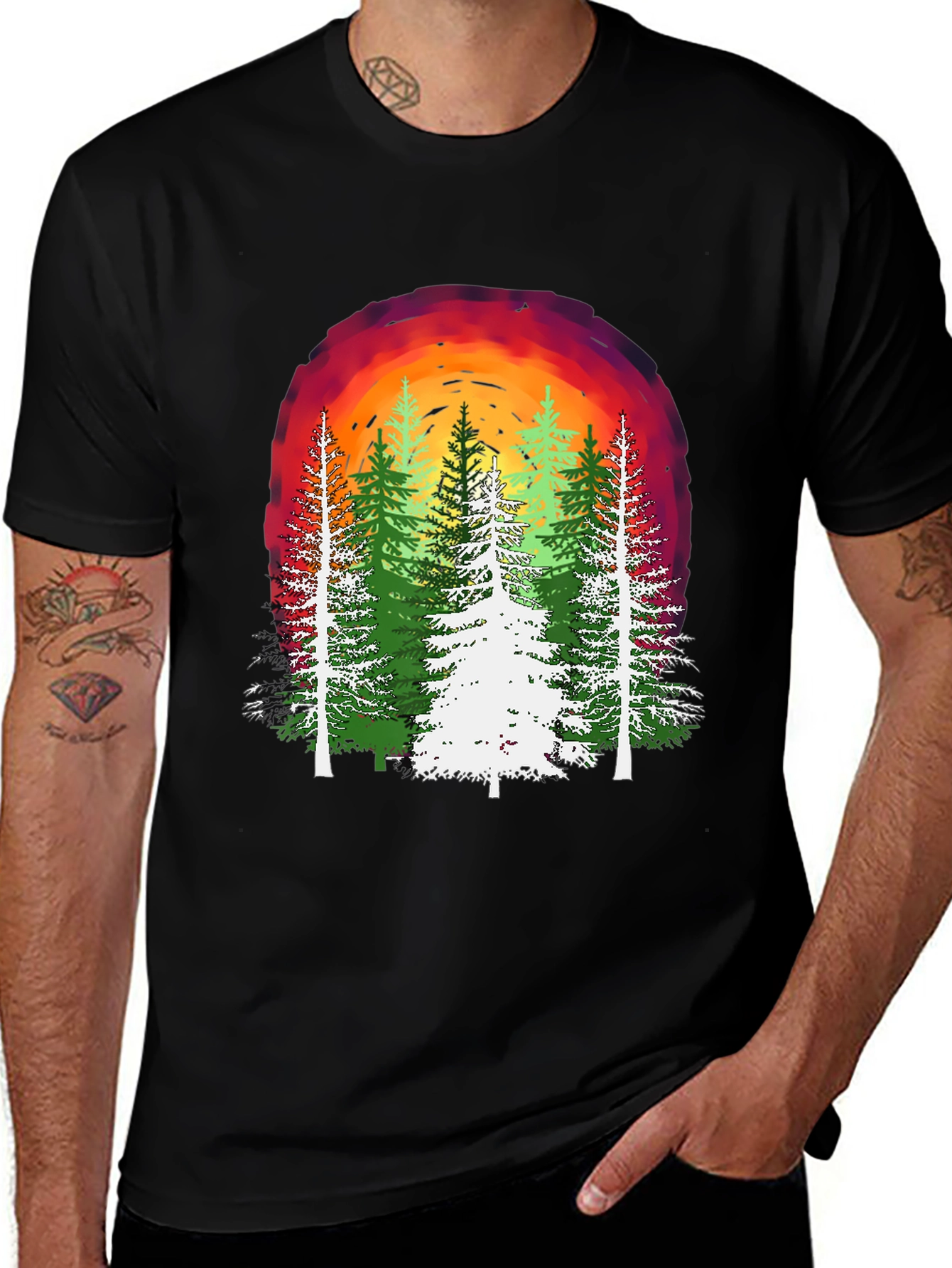 Nature Sunset Graphic T-Shirt