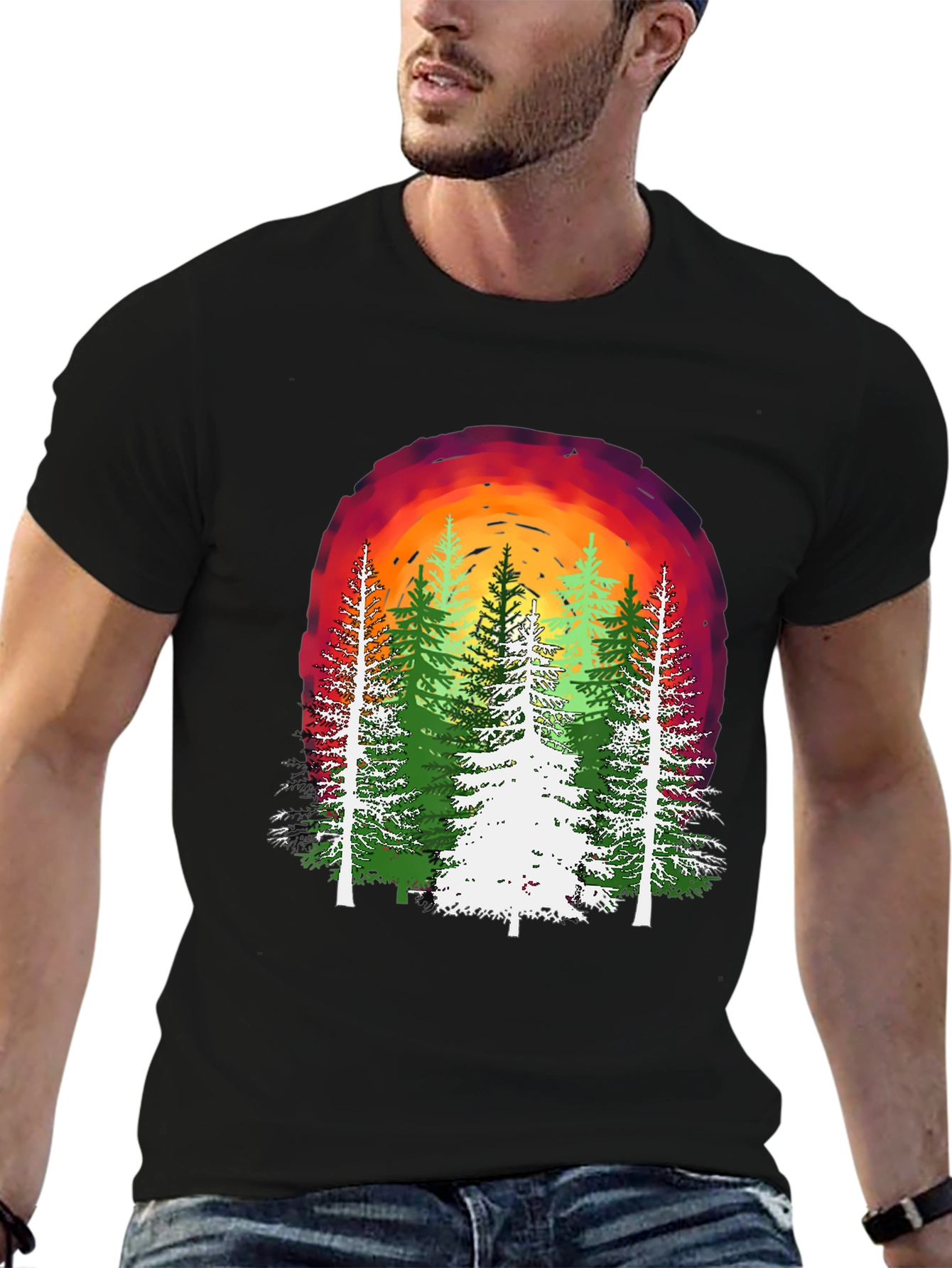 Nature Sunset Graphic T-Shirt