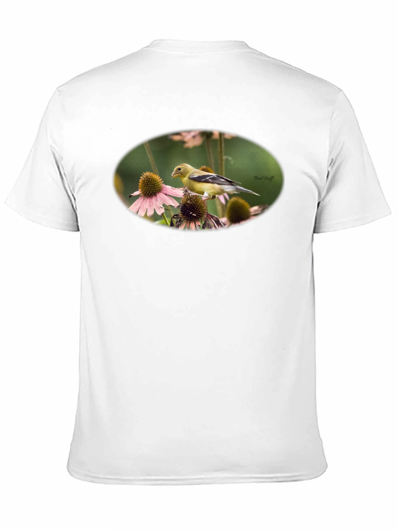Bird on Flower Graphic T-Shirt
