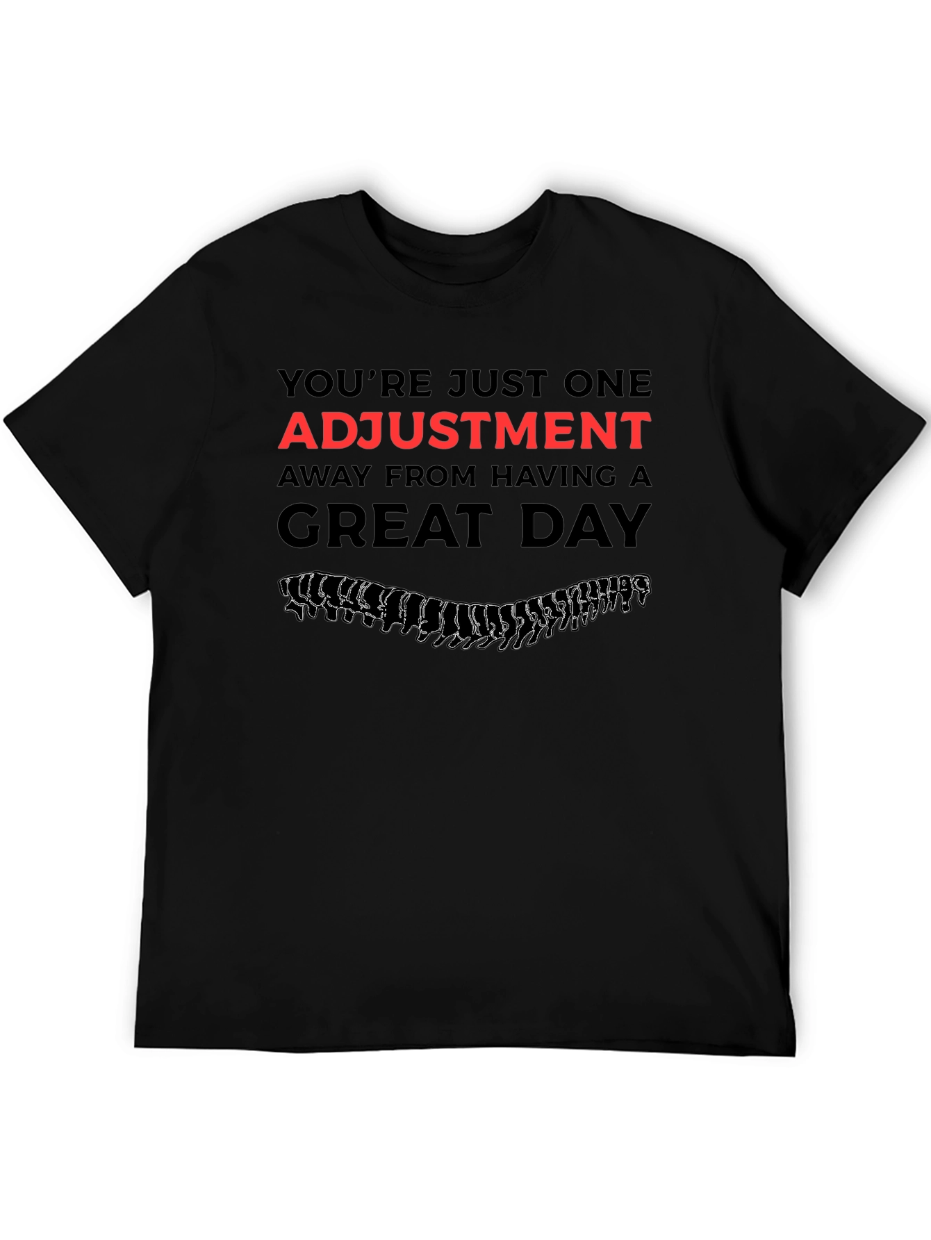 Chiropractor Adjustment Black T-Shirt