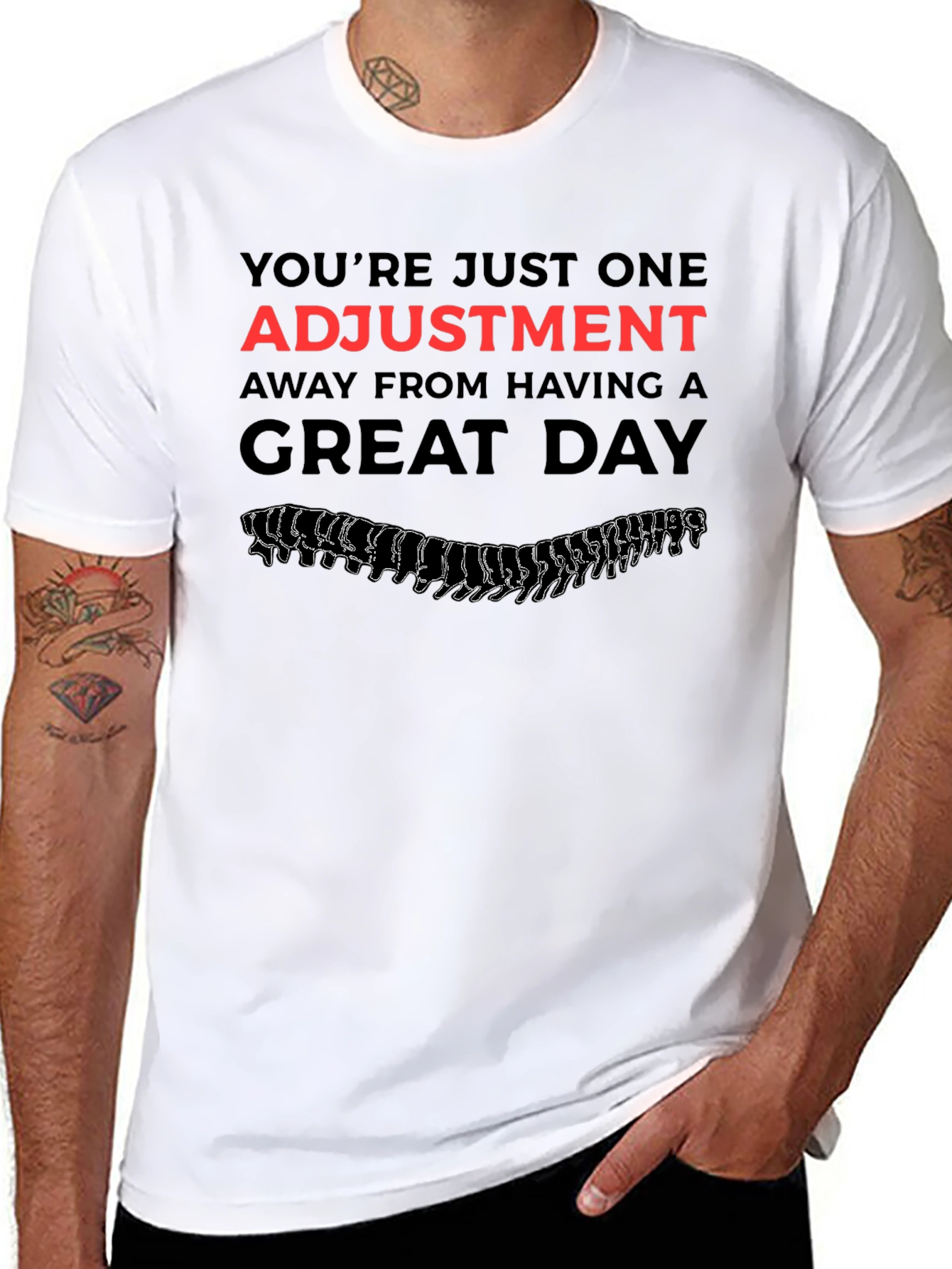 Chiropractor Adjustment Black T-Shirt