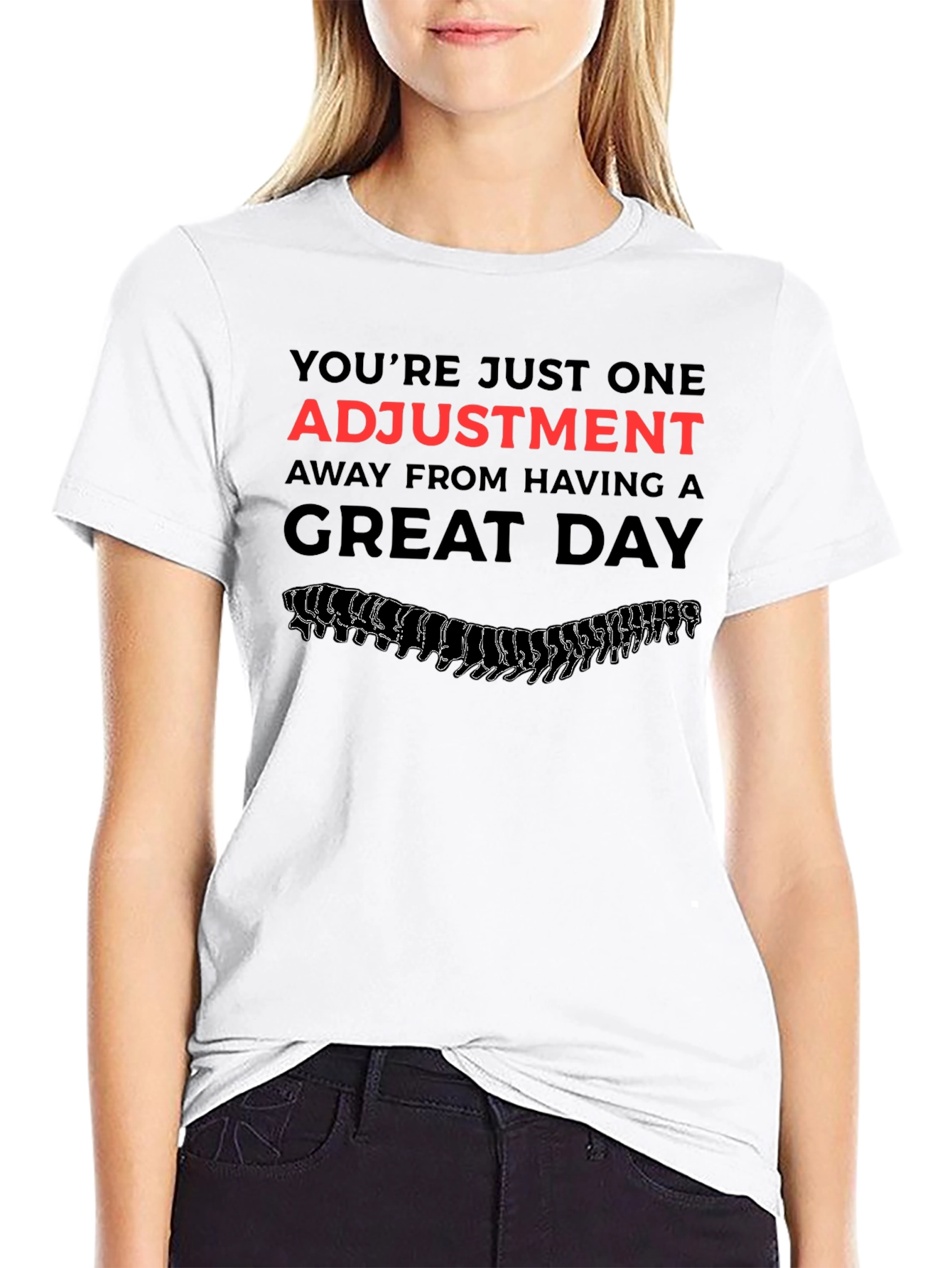 Chiropractor Adjustment Black T-Shirt