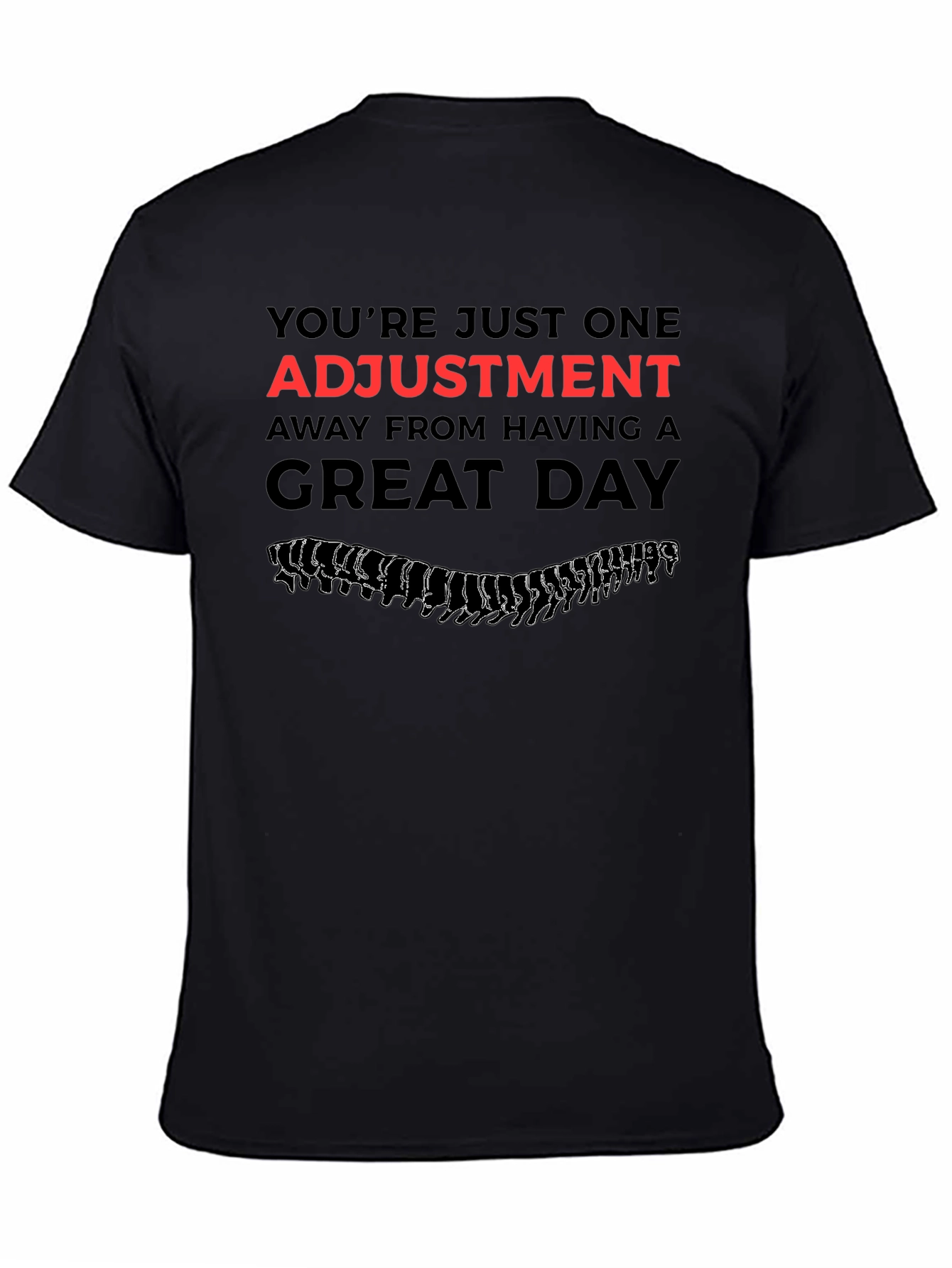 Chiropractor Adjustment Black T-Shirt