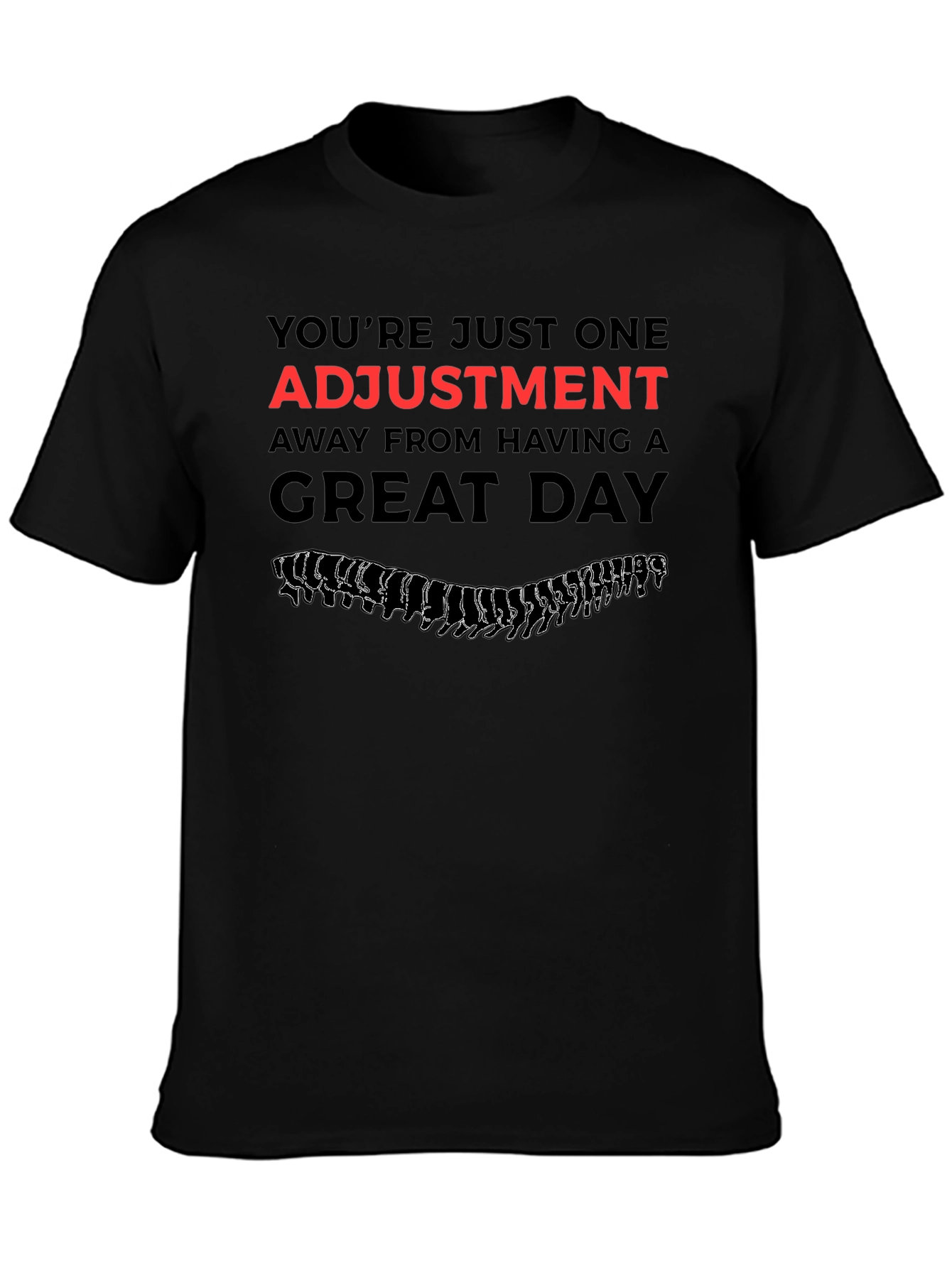Chiropractor Adjustment Black T-Shirt