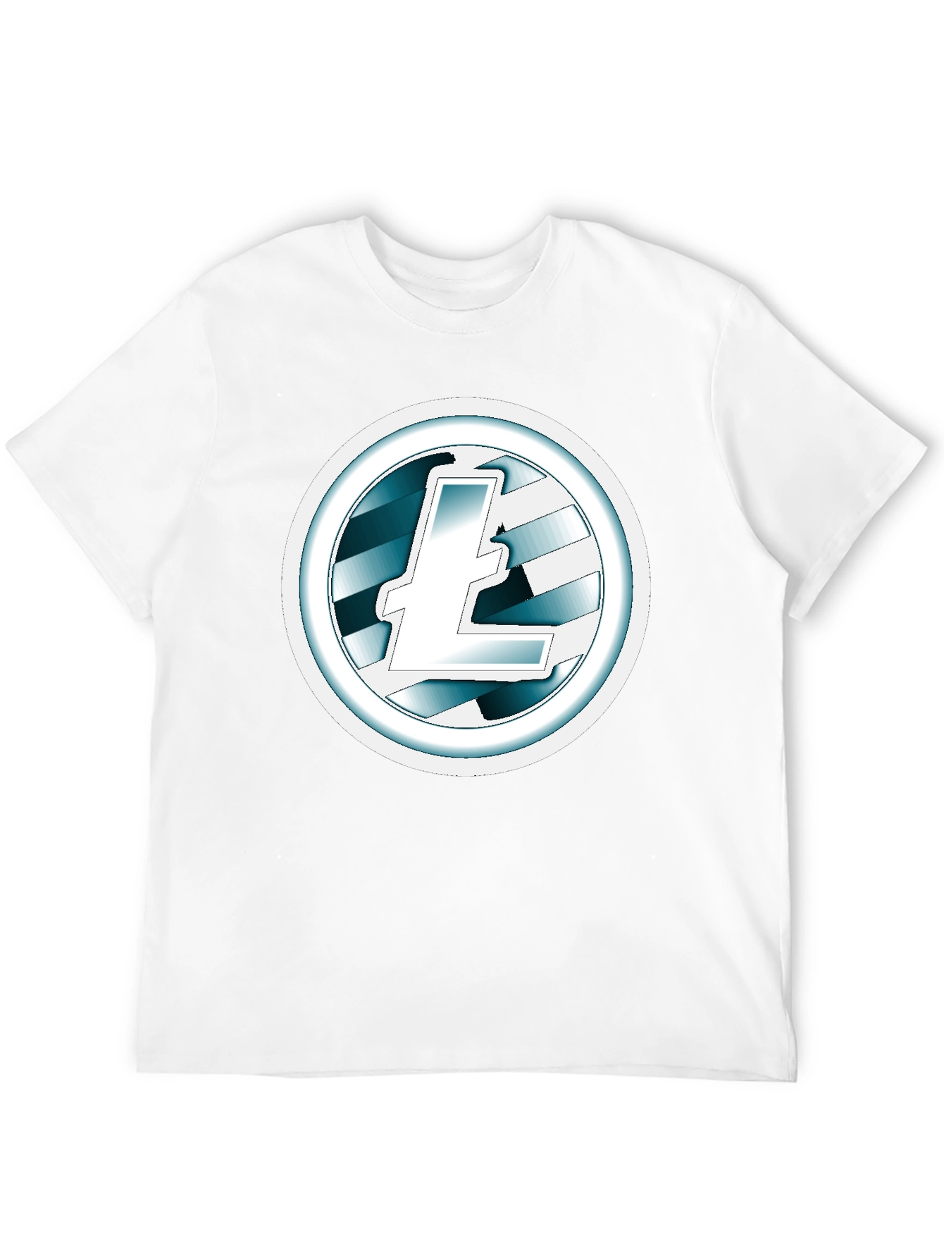 Litecoin Logo Black T-Shirt Cryptocurrency Tee