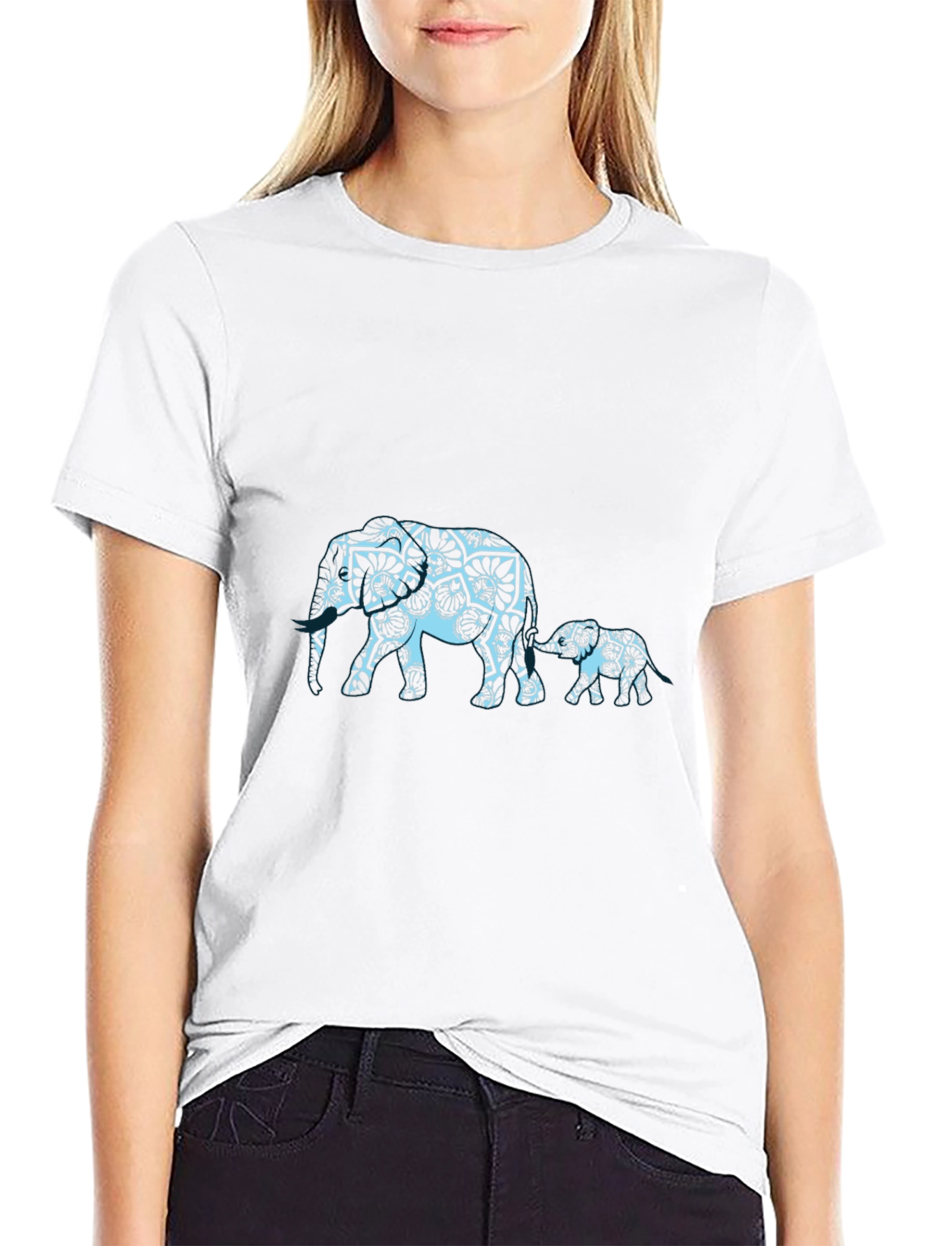 Elephant Mandala Graphic Tee